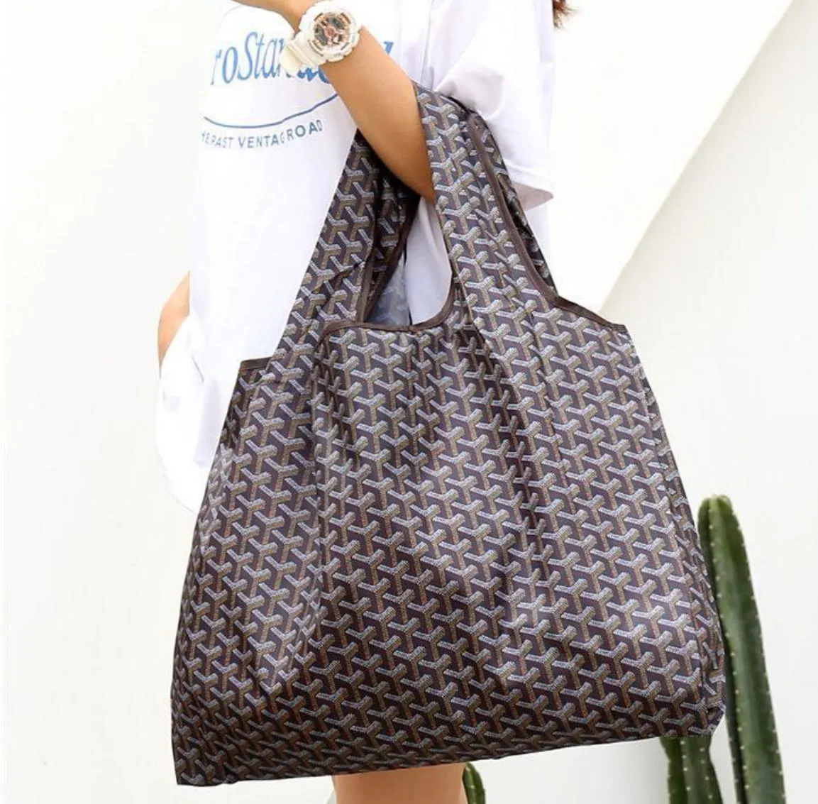 Big Foldable Shopping Tote - 5 Colors