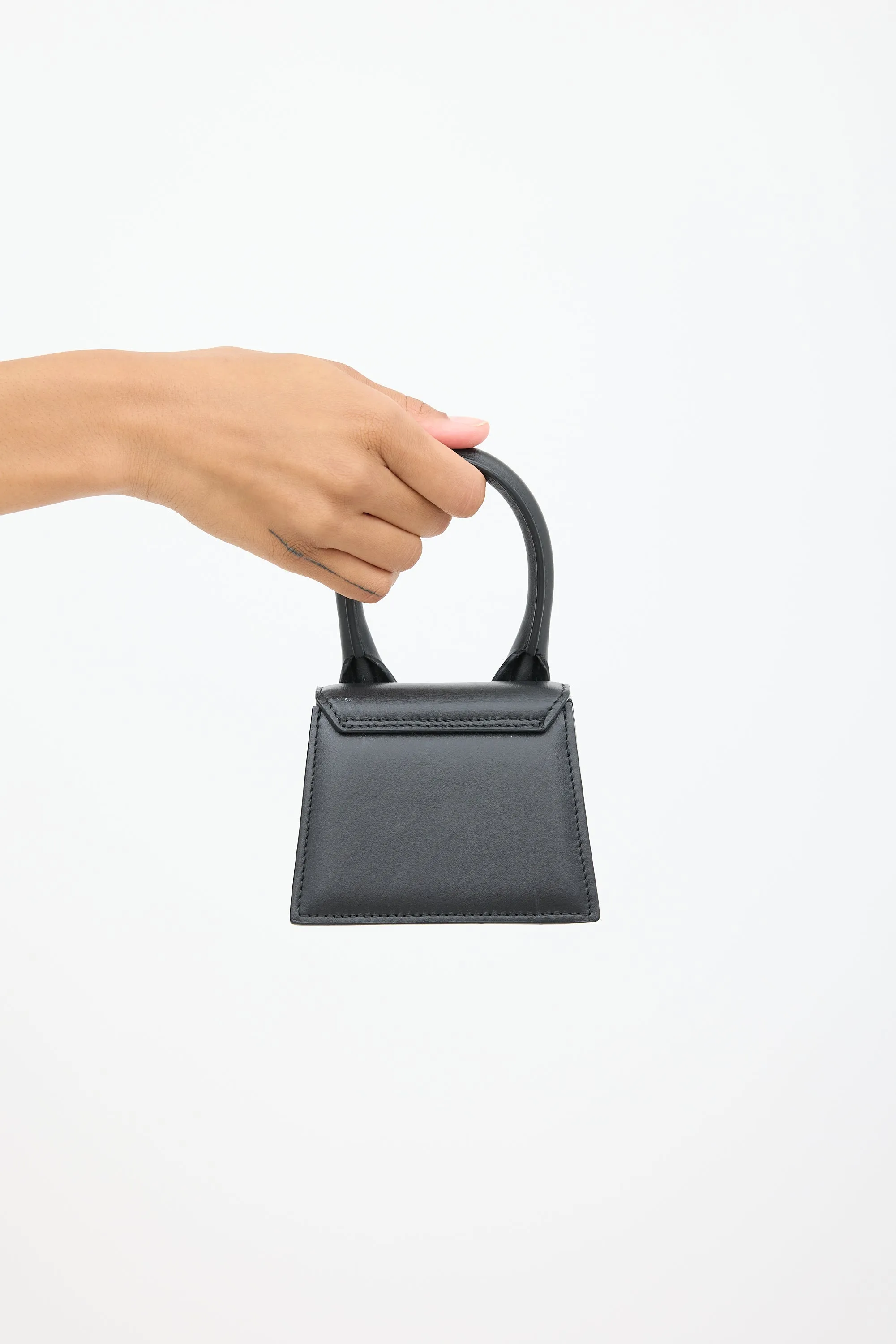 Black Leather Le Chiquito Homme Bag