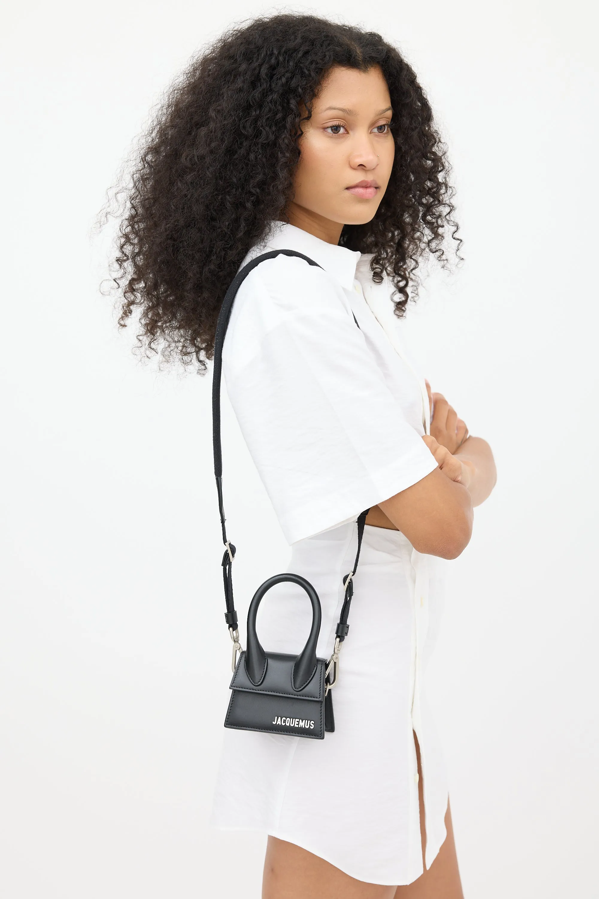 Black Leather Le Chiquito Homme Bag