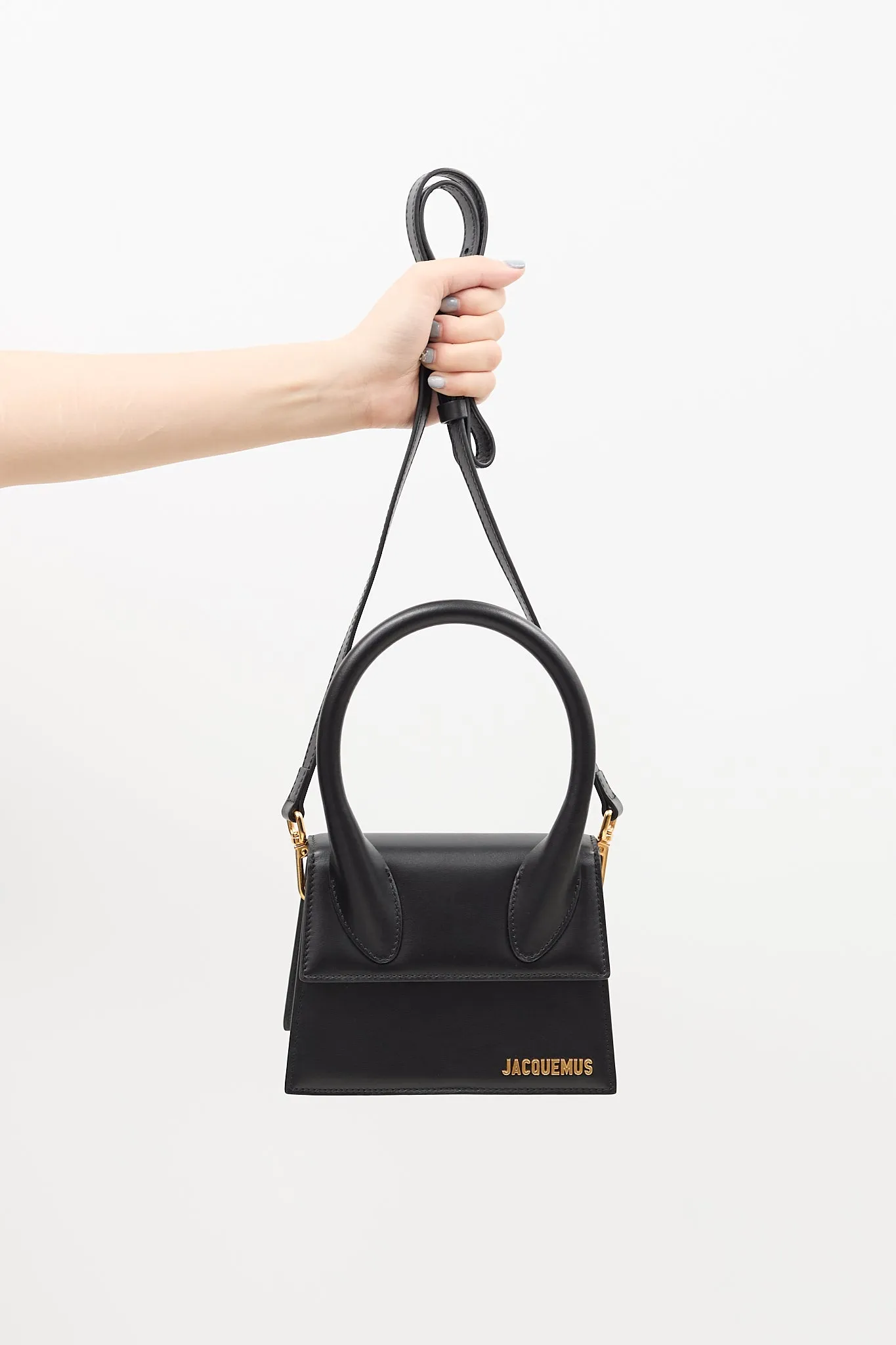 Black Leather Medium Le Chiquito Bag