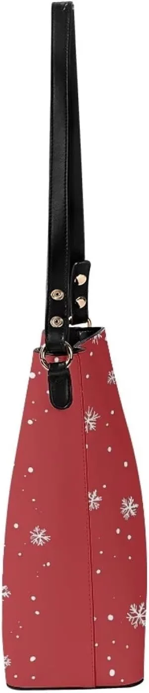 Bucket Bag for Women Fashion Leather Handbag for Women Shoulder Bag for Travel Tote Purse for Women