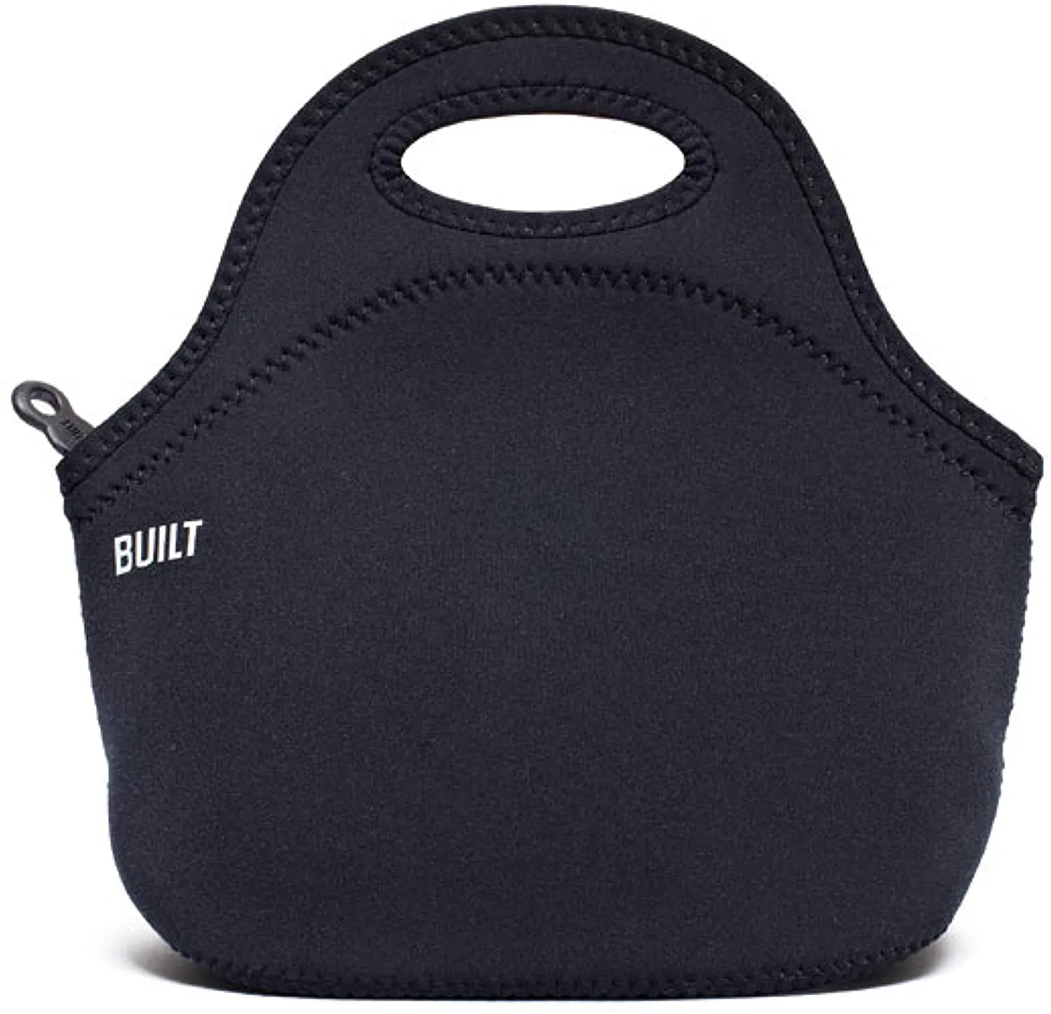 BUILT Gourmet Getaway Soft Neoprene Lunch Tote Bag - Lightweight, Insulated and Reusable Scallop Stripe 5269907