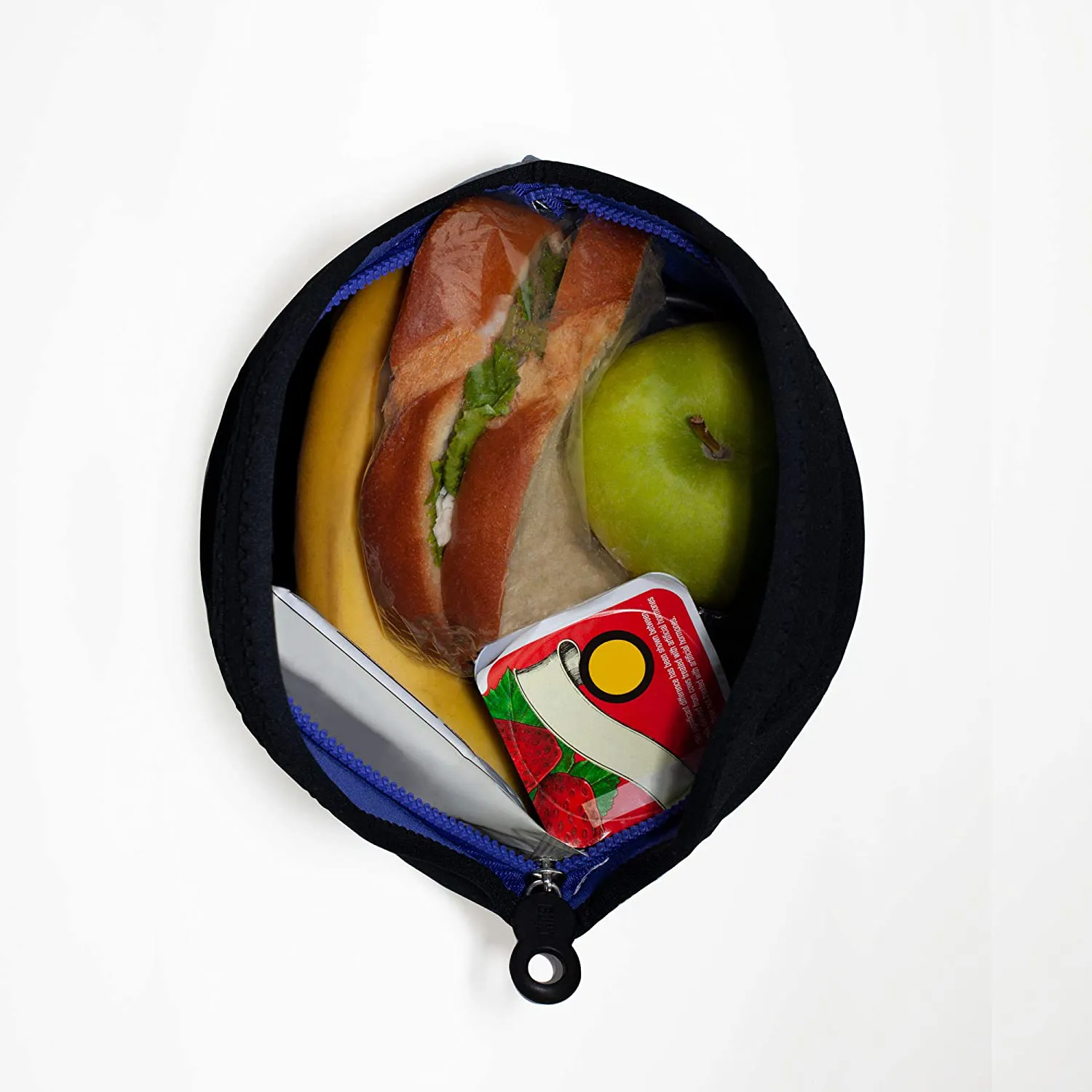BUILT Gourmet Getaway Soft Neoprene Lunch Tote Bag - Lightweight, Insulated and Reusable Scallop Stripe 5269907