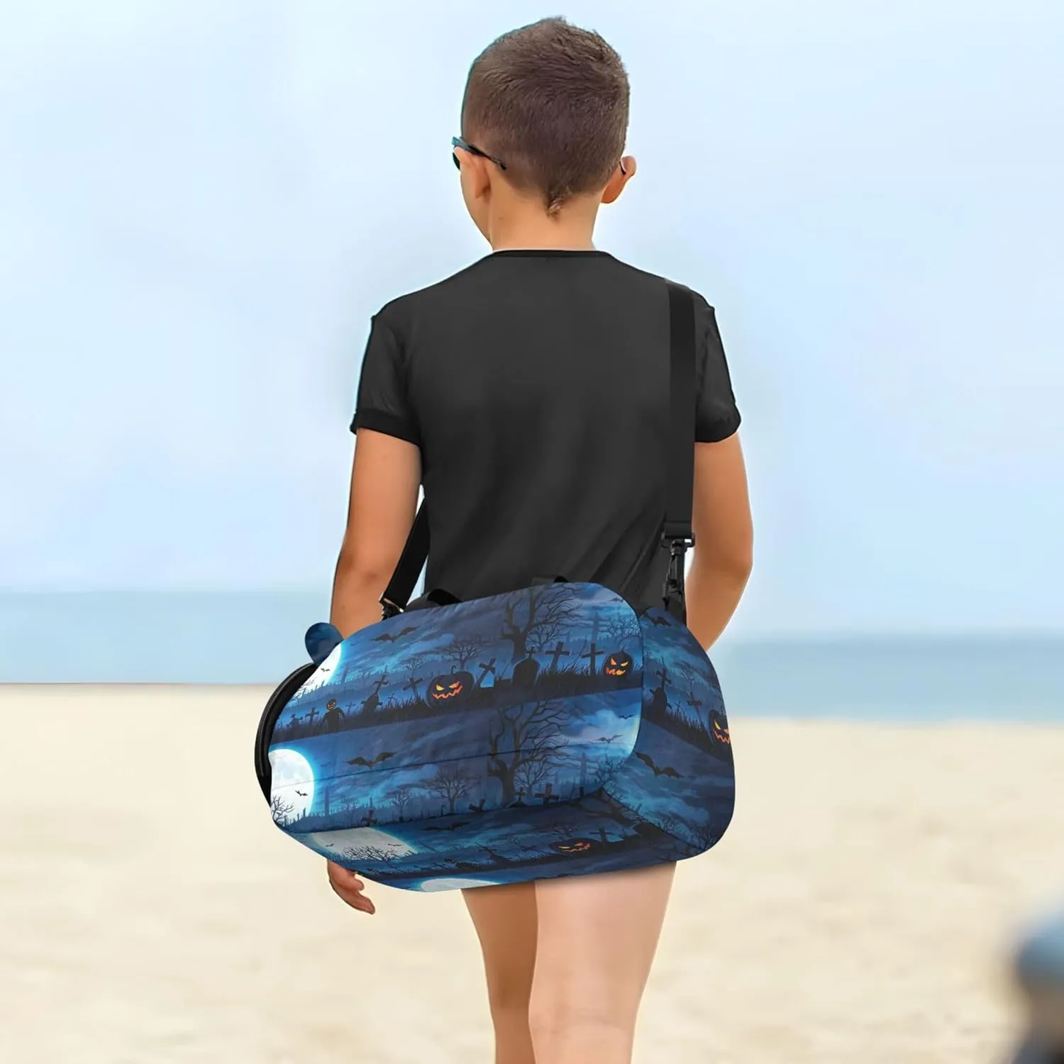 Carry on Duffel for Boys Gothic Halloween Night Overnight Weekender Duffel Travel Duffle Bags Girls Tote Duffle Bag for Kids