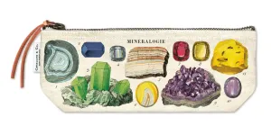 Cavallini - 100% Natural Cotton Vintage Mini Pouch Bag - 10x23cms - Mineralogy