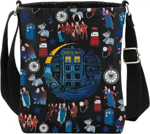 CMNIM Dr Who Merchandise Gifts Police Blue Box Starry Night Crossbody Bag Doctor Movie Fans Gift Time Sci-Fi Shoulder