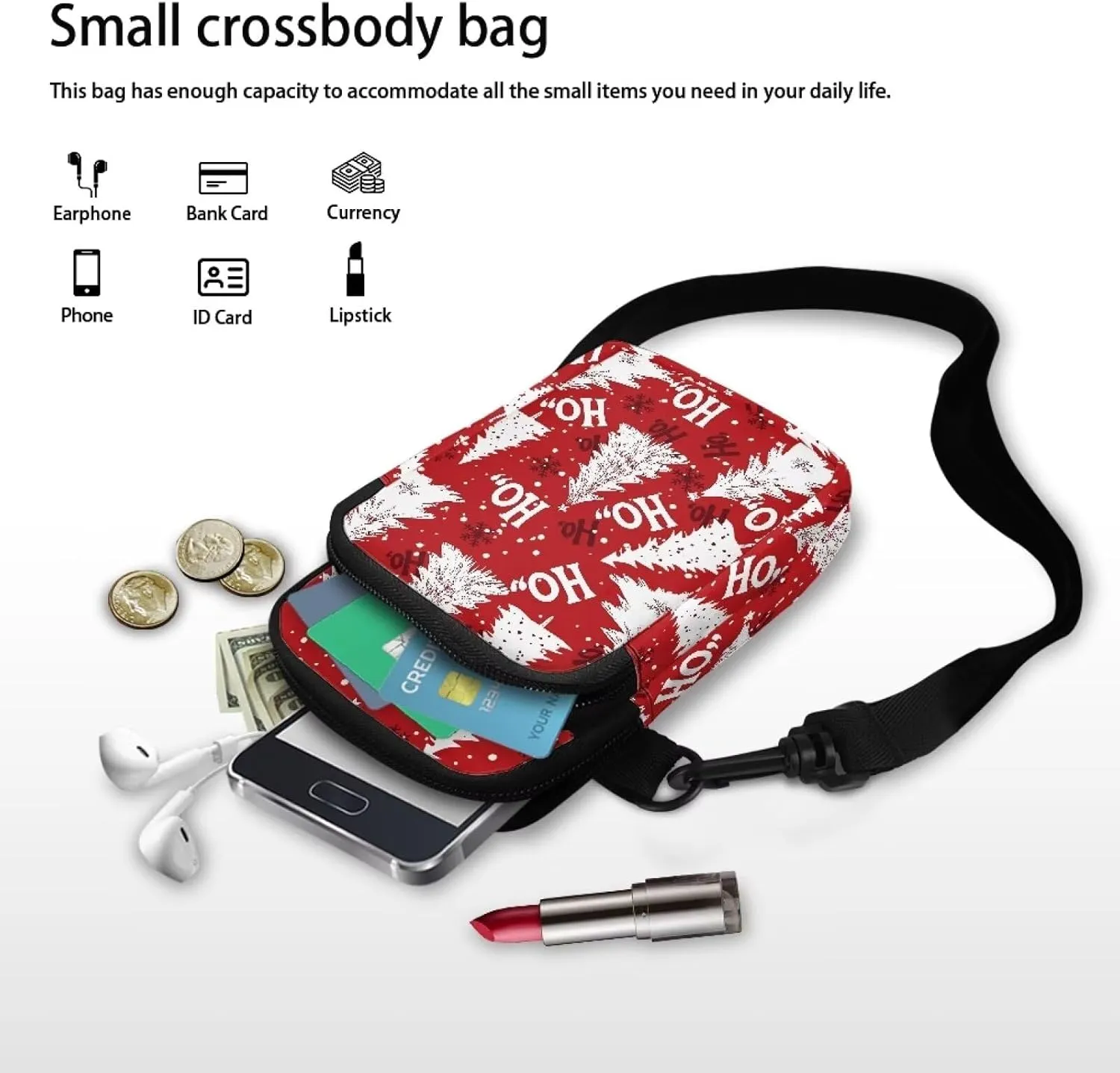 Crossbody Backpack for Women Sling Bag with Adjustable Strap Women Cross Body Chest Bag Mini Purse
