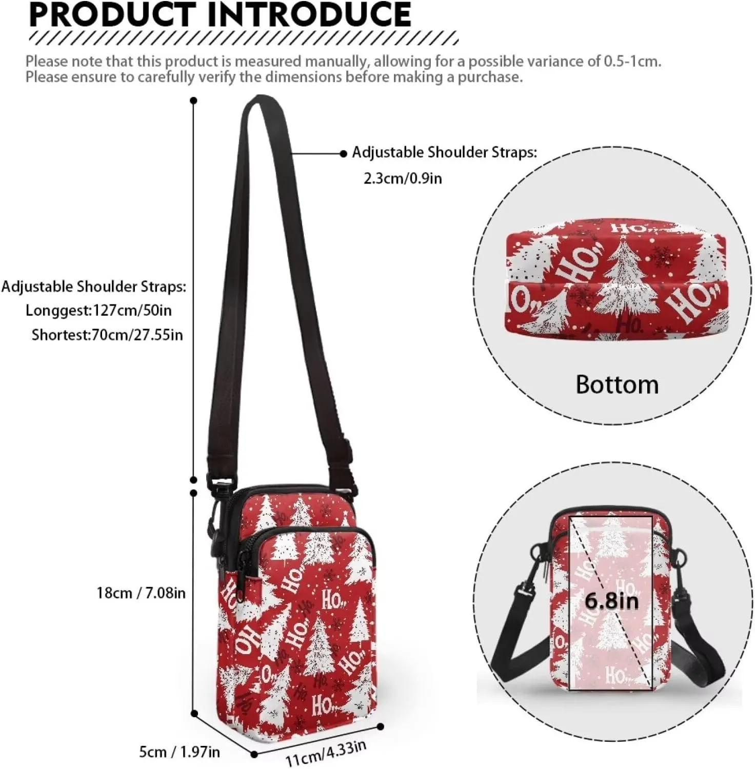 Crossbody Backpack for Women Sling Bag with Adjustable Strap Women Cross Body Chest Bag Mini Purse