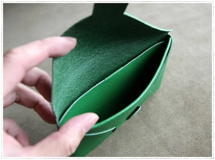 Cute Womens Beige Leather Envelope Wallet Slim Clutch Purse Checkbook Long Wallet for Women