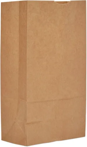 General Grocery Paper Bags, 12, 7.06" x 4.5" x 13.75", Kraft, 500 Bags