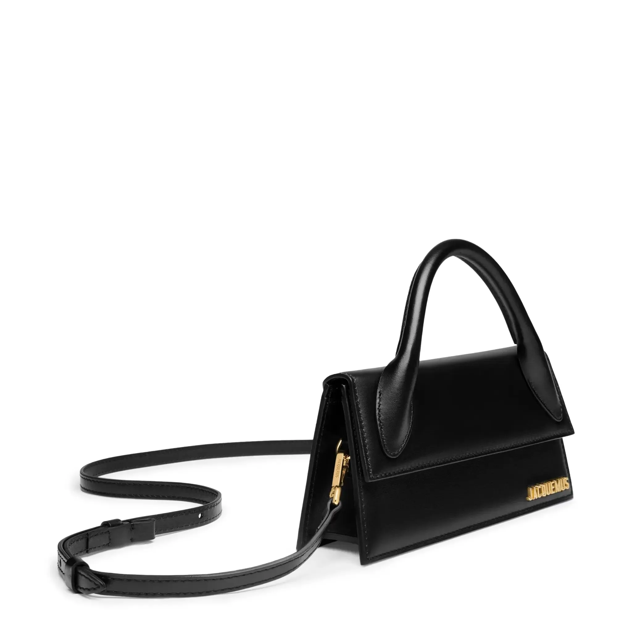Jacquemus Le Chiquito Long Leather Black Handbag