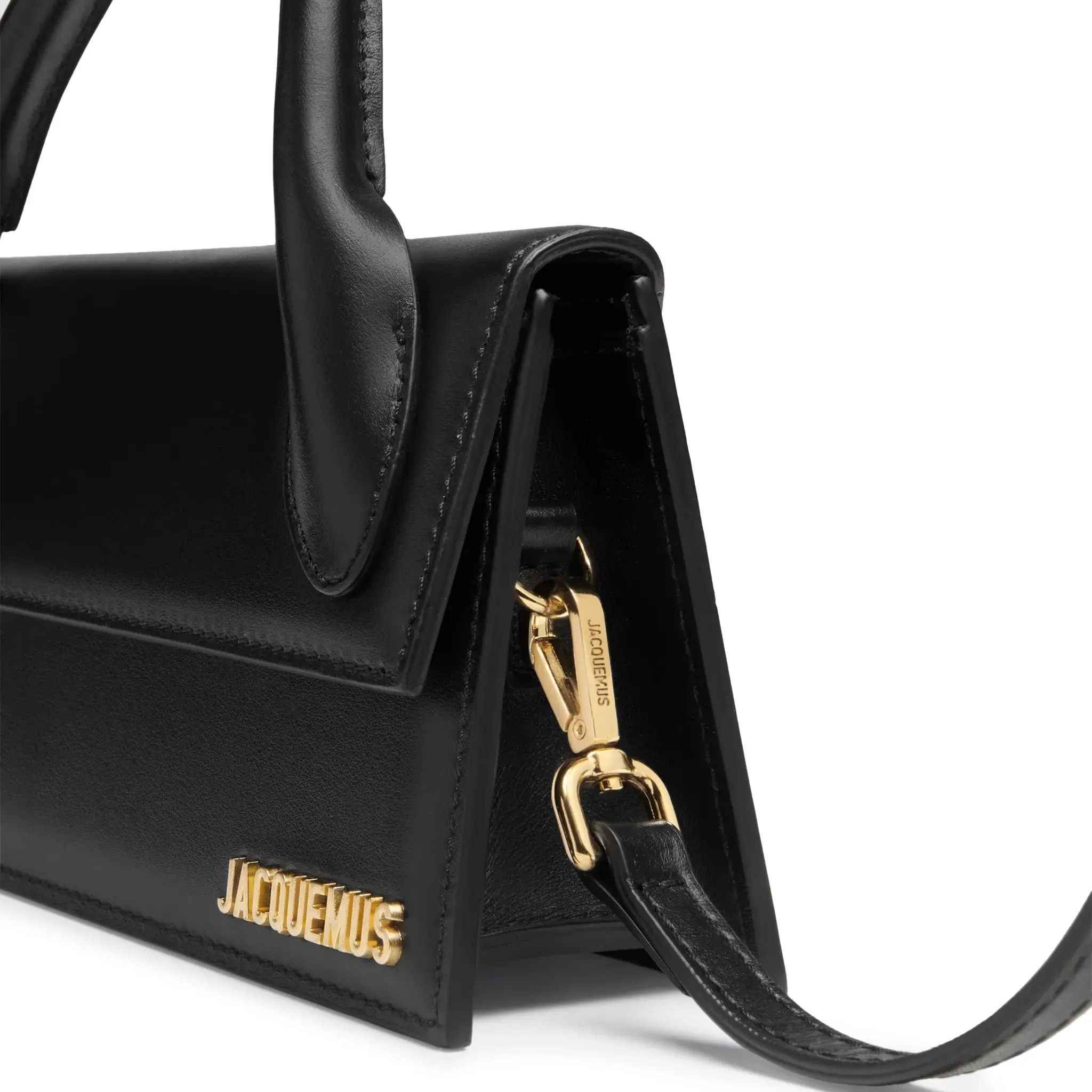 Jacquemus Le Chiquito Long Leather Black Handbag