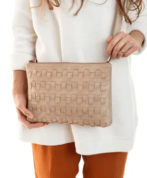 JS Quinn Woven Crossbody Clutch