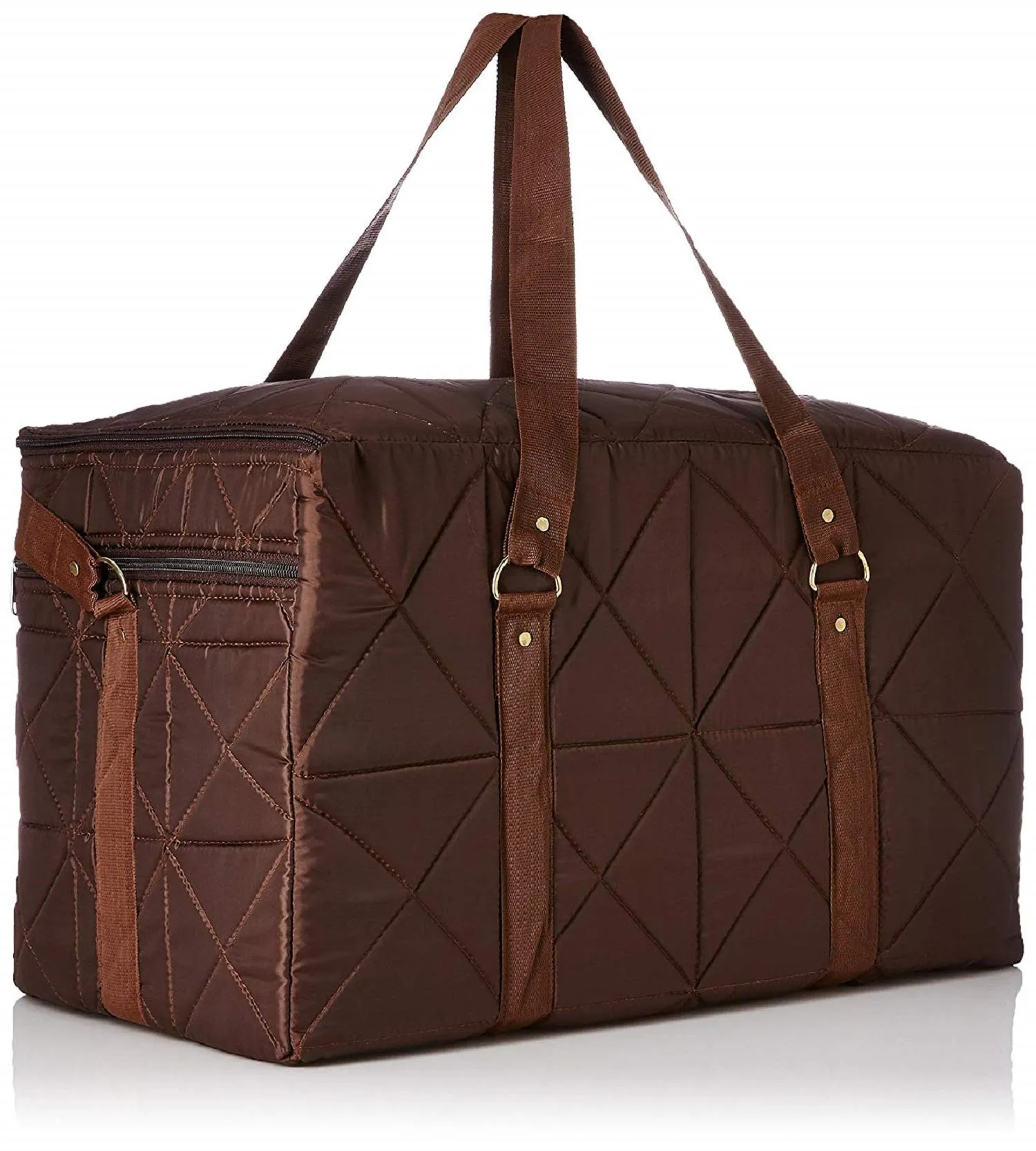 Kuber Industries Parachute Travel Duffle Bag (Brown),CTKTLUG1012