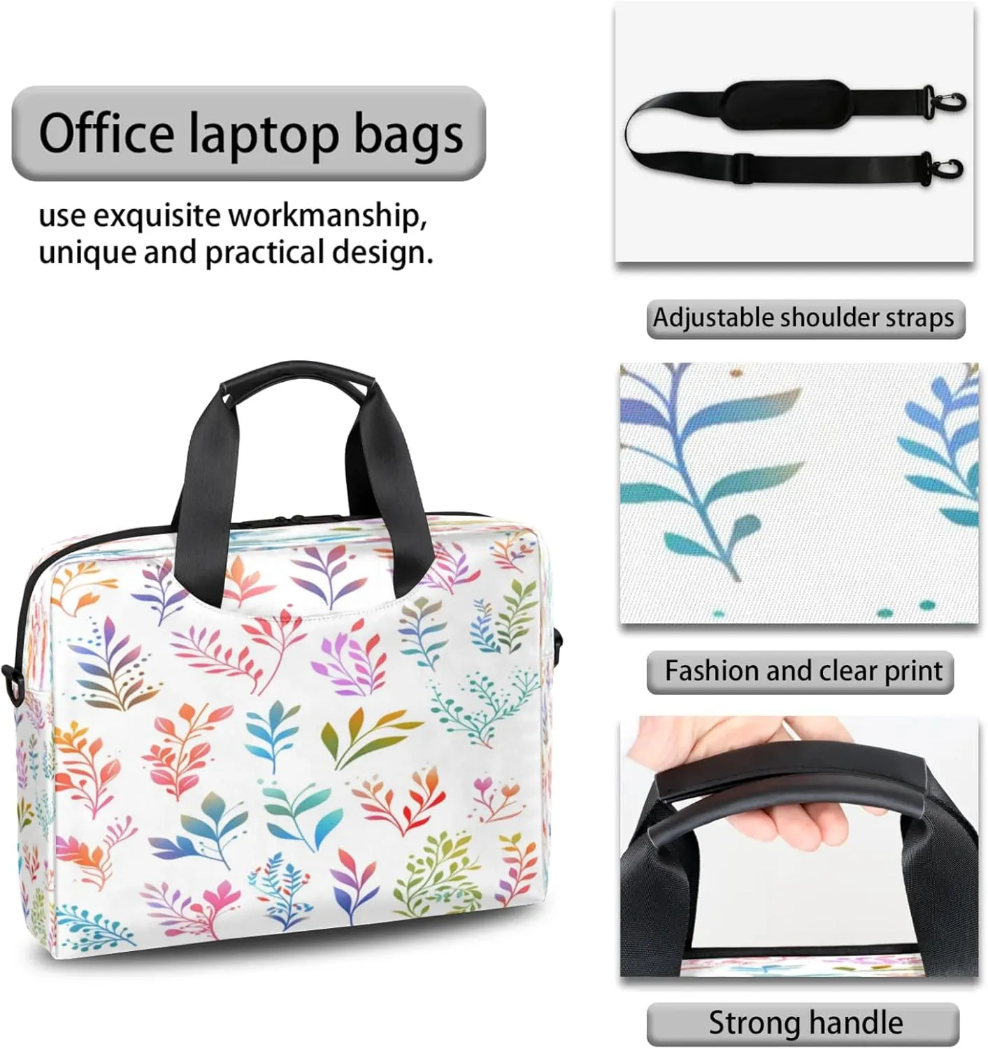 Laptop Carrying Case, Laptop and Tablet, Sleek Design, Water-Repellent Fabric, Business Casual, Casual Toploader