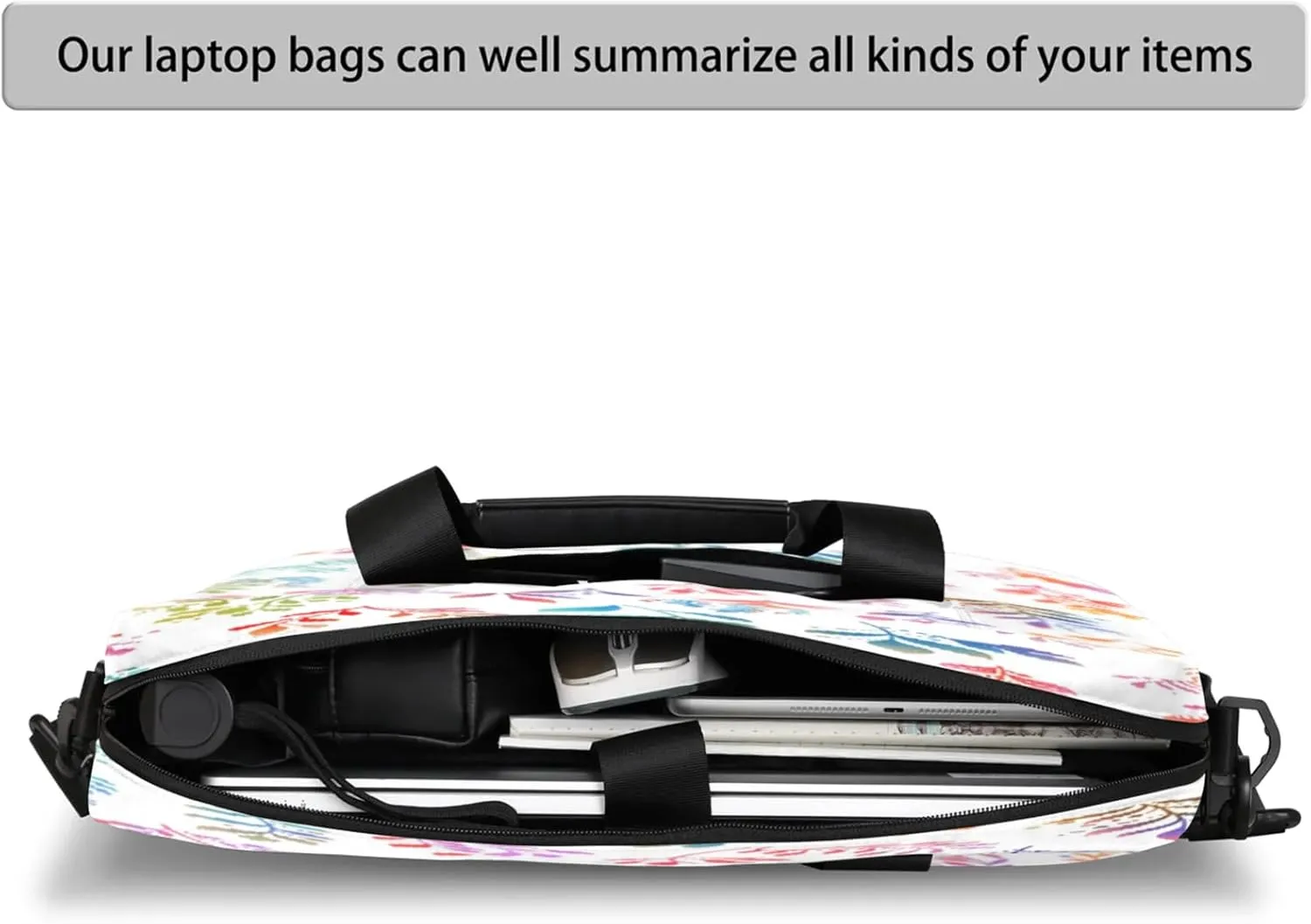 Laptop Carrying Case, Laptop and Tablet, Sleek Design, Water-Repellent Fabric, Business Casual, Casual Toploader