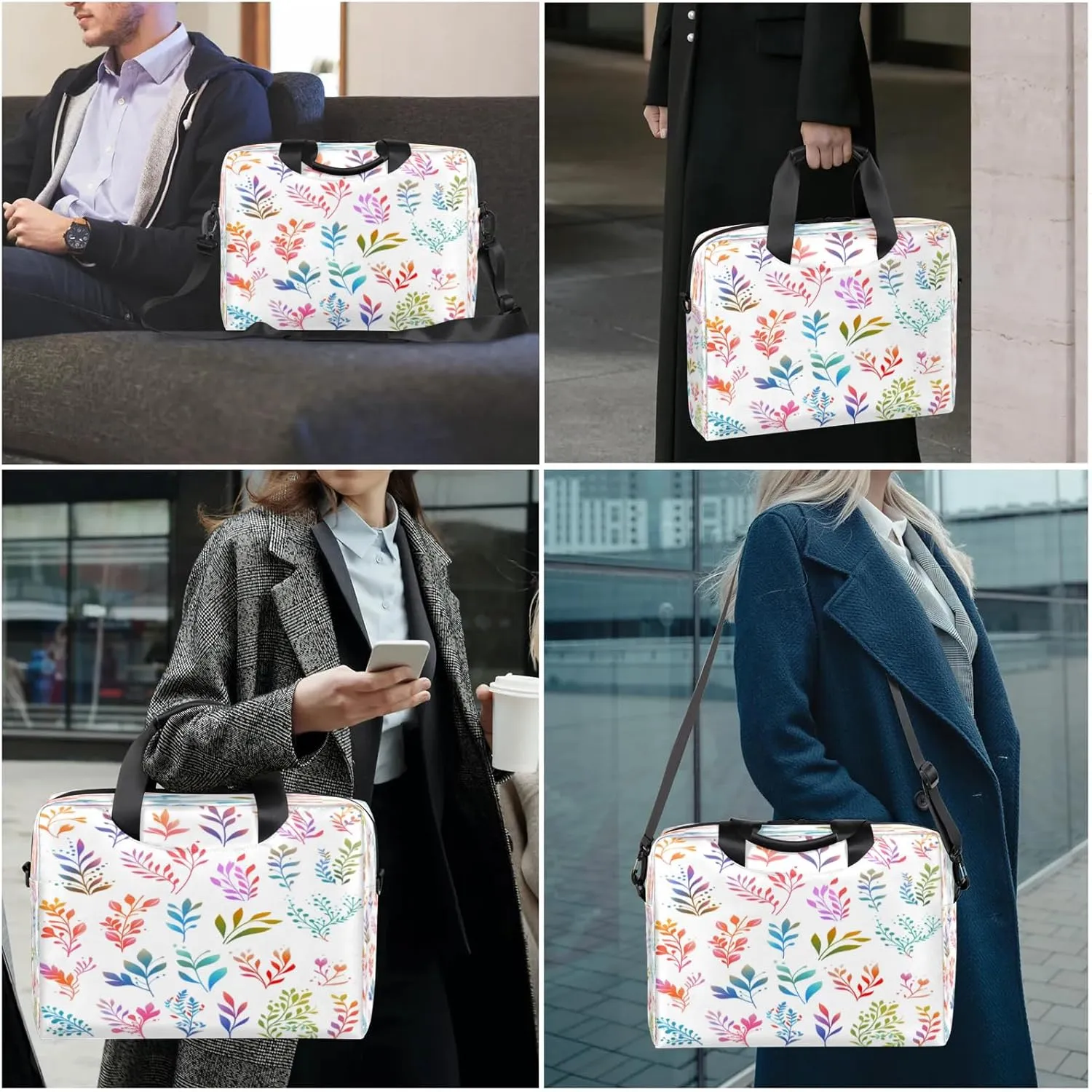 Laptop Carrying Case, Laptop and Tablet, Sleek Design, Water-Repellent Fabric, Business Casual, Casual Toploader