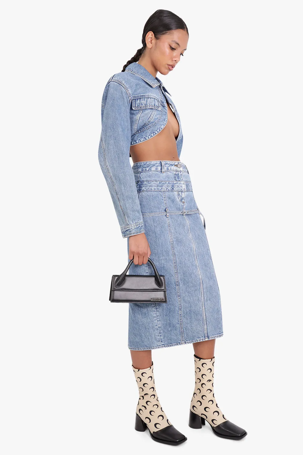 LE CHIQUITO LONG BAG | BLACK/SILVER