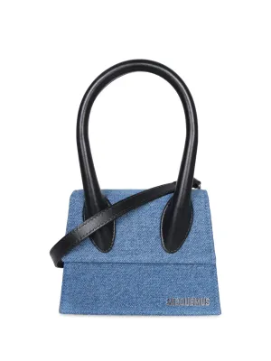 Le Chiquito Moyen denim blue bag