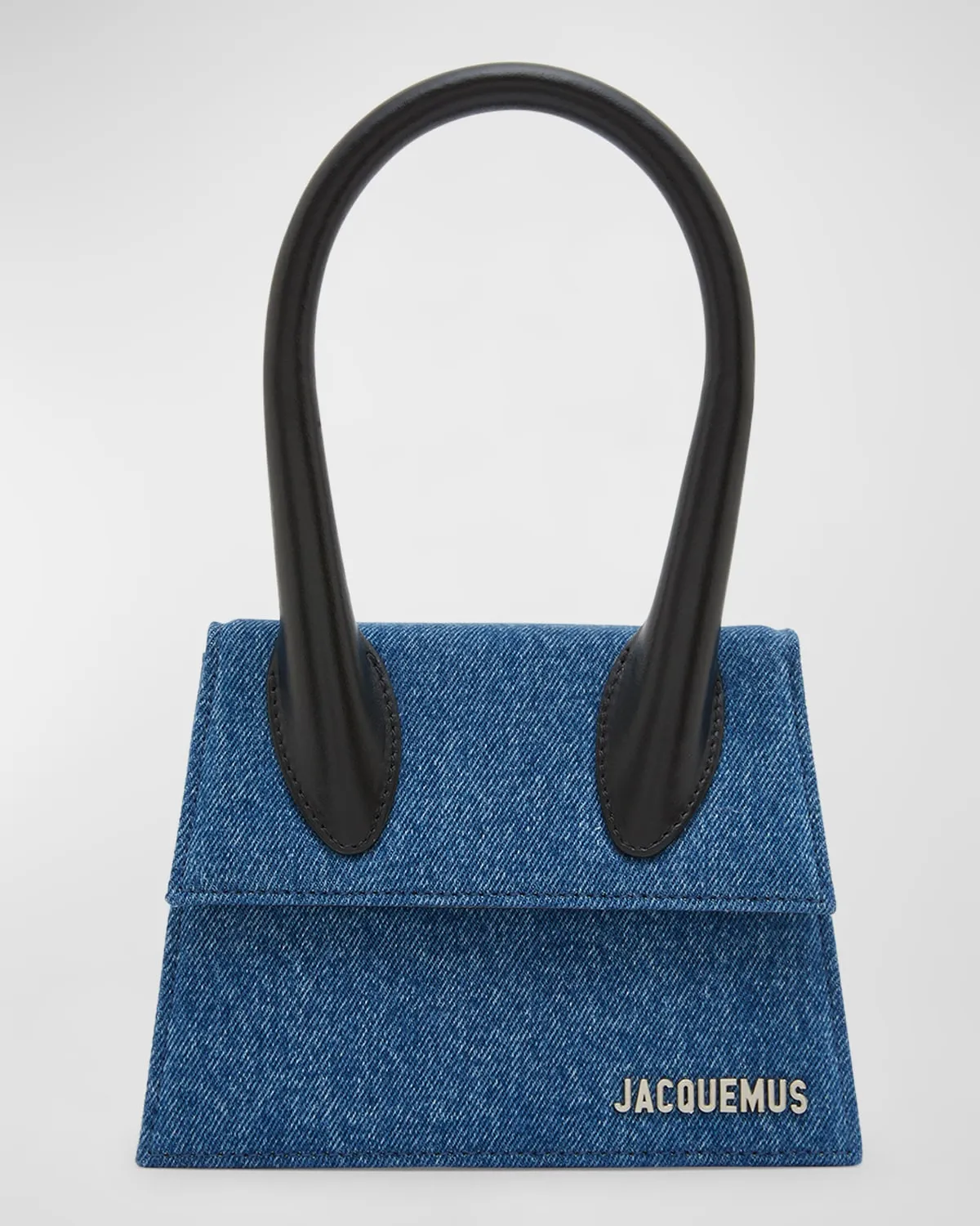 Le Chiquito Moyen Denim Top-Handle Bag