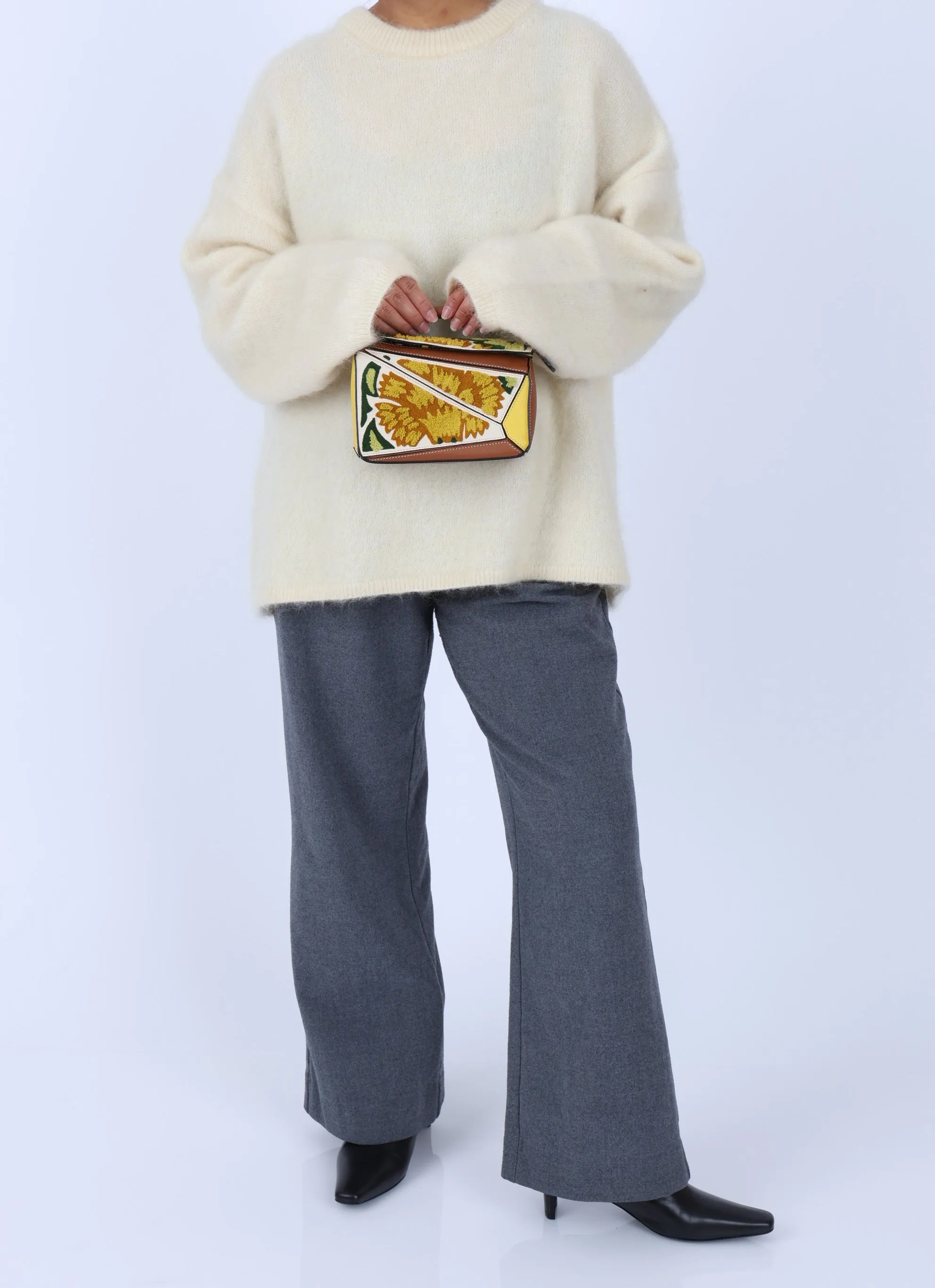 Loewe Embroidered Floral Mini Puzzle Bag