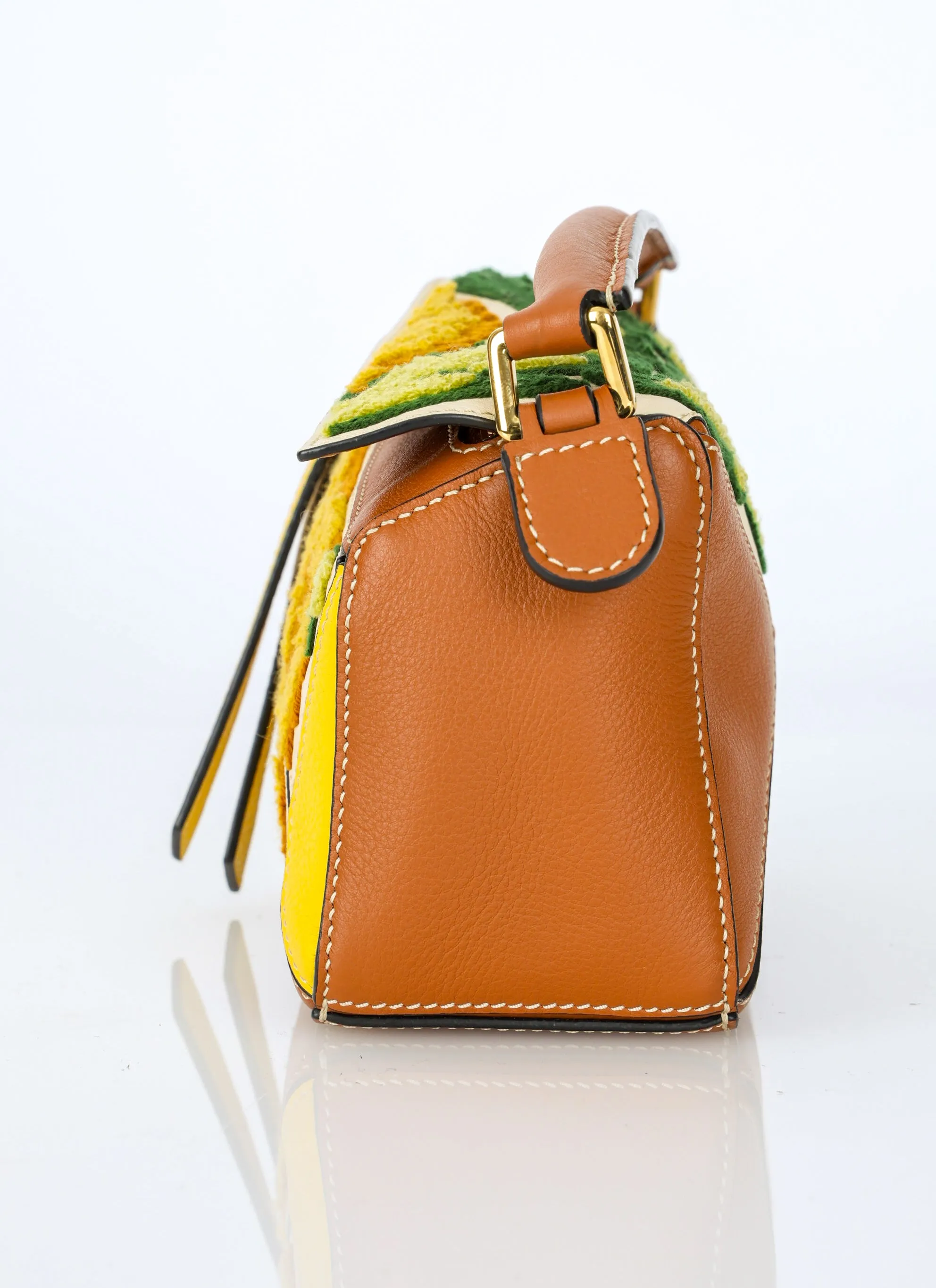 Loewe Embroidered Floral Mini Puzzle Bag
