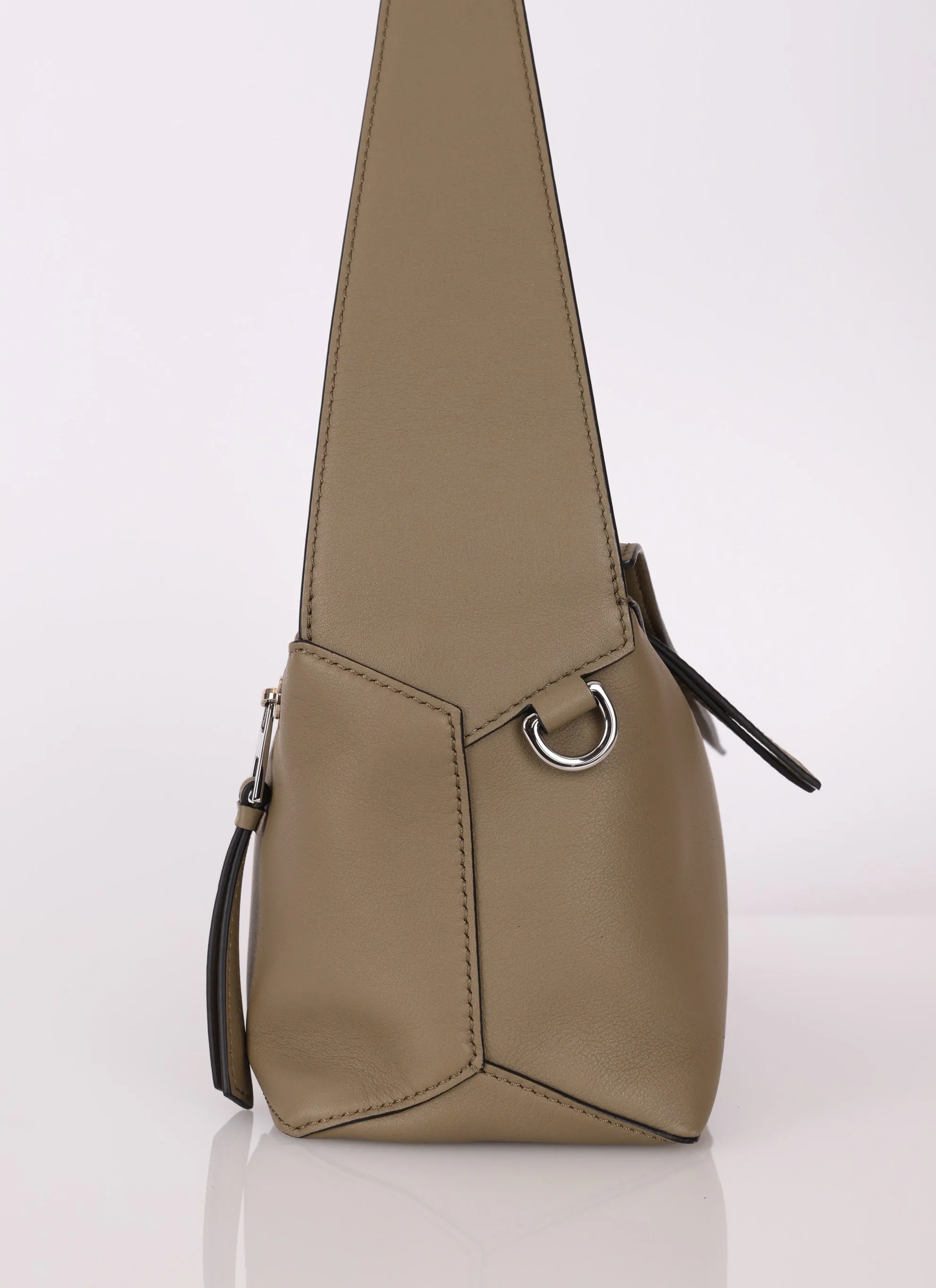 Loewe Leather Olive Puzzle Shoulder Bag