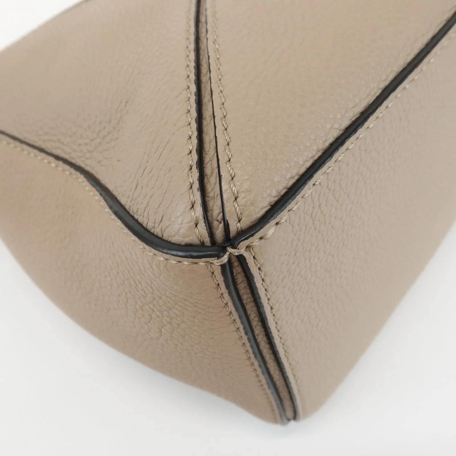 LOEWE Puzzle Calf Leaather Puzzle Bag Small 2Way Bag Sand Used