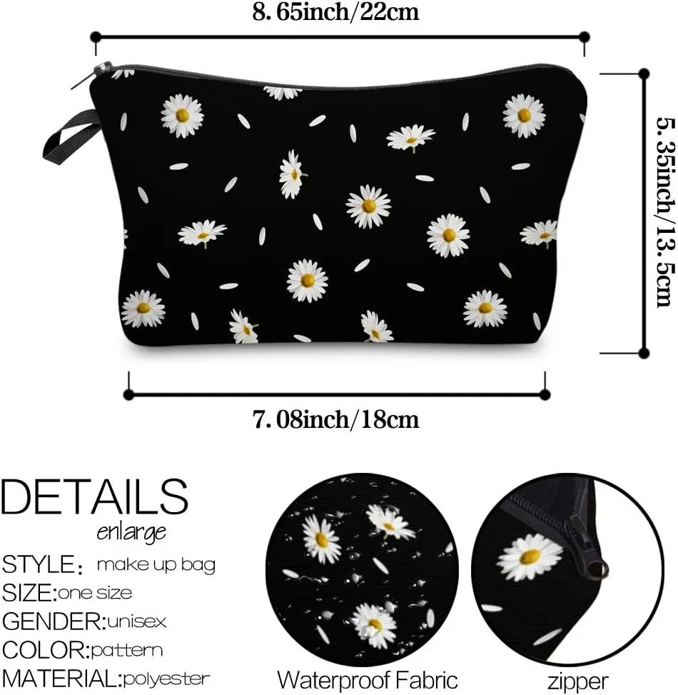 Makeup Bag Travel Pouch Cosmetic Purse Deafun Small Zipper Toiletry Organizer Gift for Women (52366)