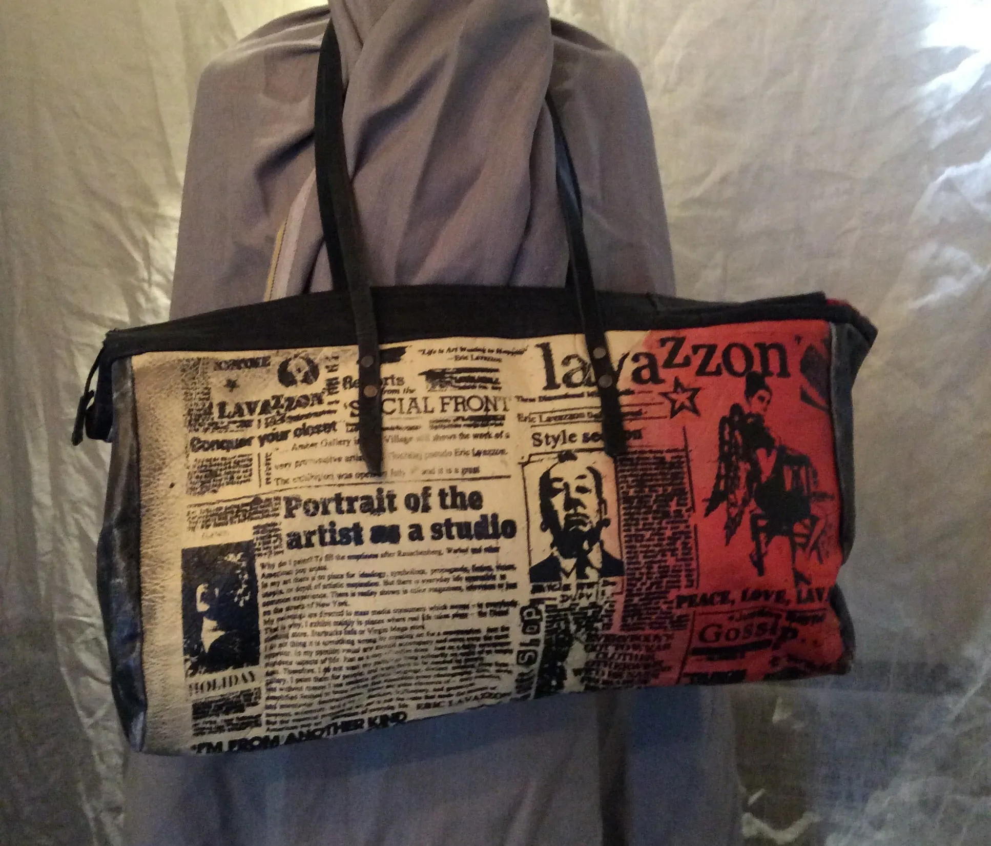 Oversize Leather statement Duffle bag... sale