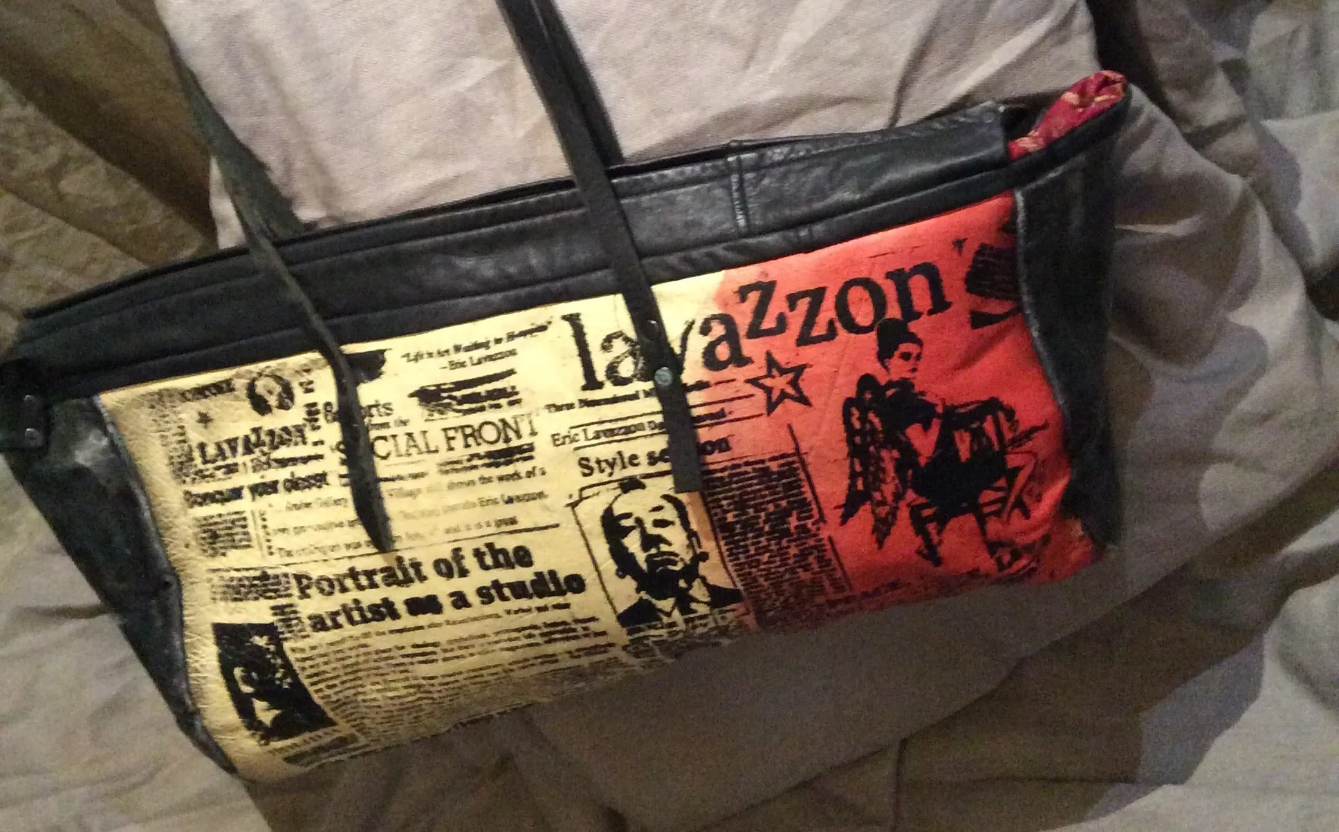 Oversize Leather statement Duffle bag... sale