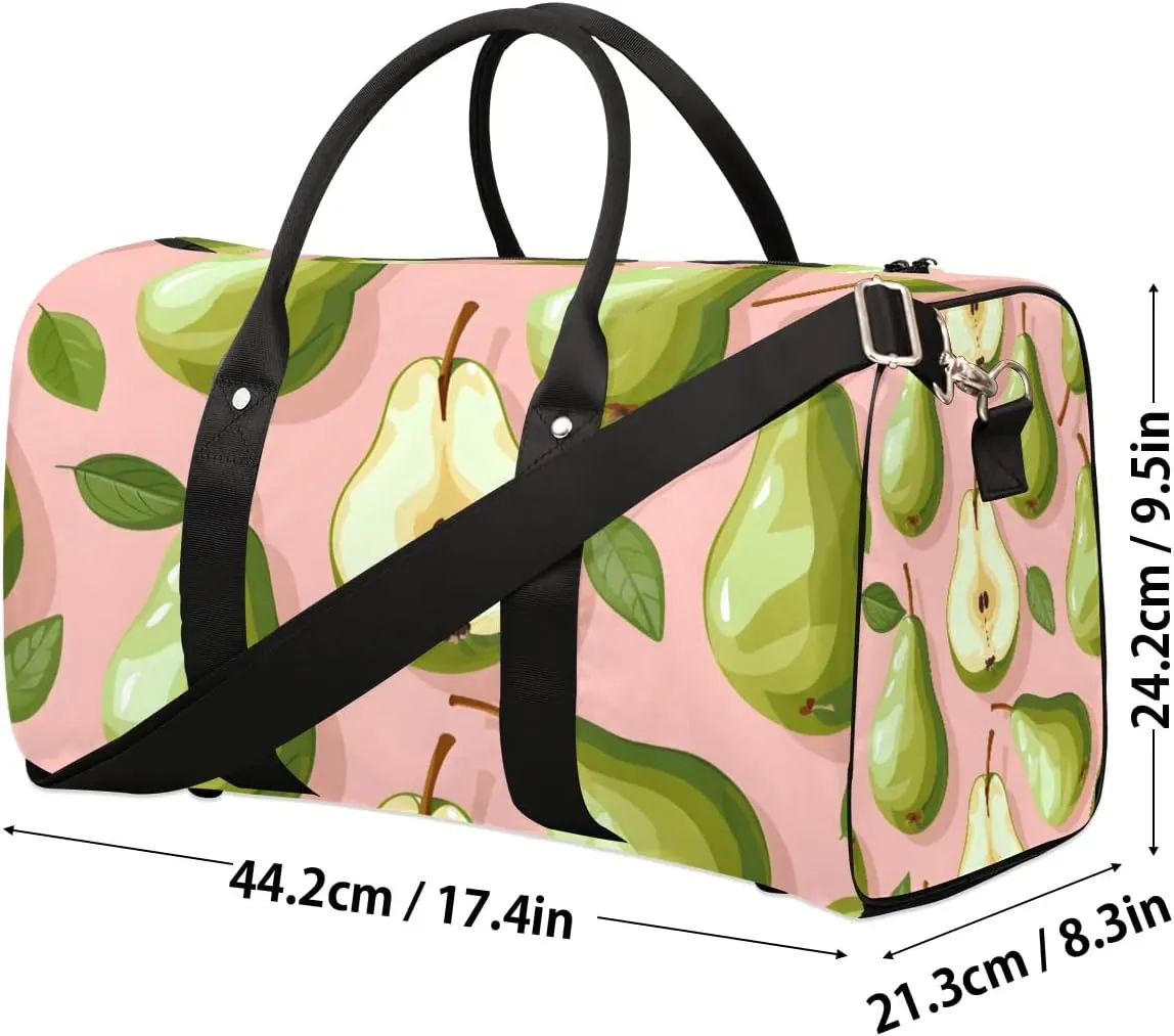 Pear Foldable Lightweight Duffle Bag for Travel - Waterproof Carry On Bags for Airplanes, Travel Duffel Bags for Gym, Weekend