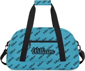 Personalized Gym Duffel Bag with Name Custom Sport Bag Gymnastics Bags Customized Dance Duffel Bag Weekender Sleepover Bag, Blue Personalized Gym Duffel Bag with Name Custom Sport Bag Gymnastics Bags Customized Dance Duffel Bag Weekender Sleepover Bag, Blue