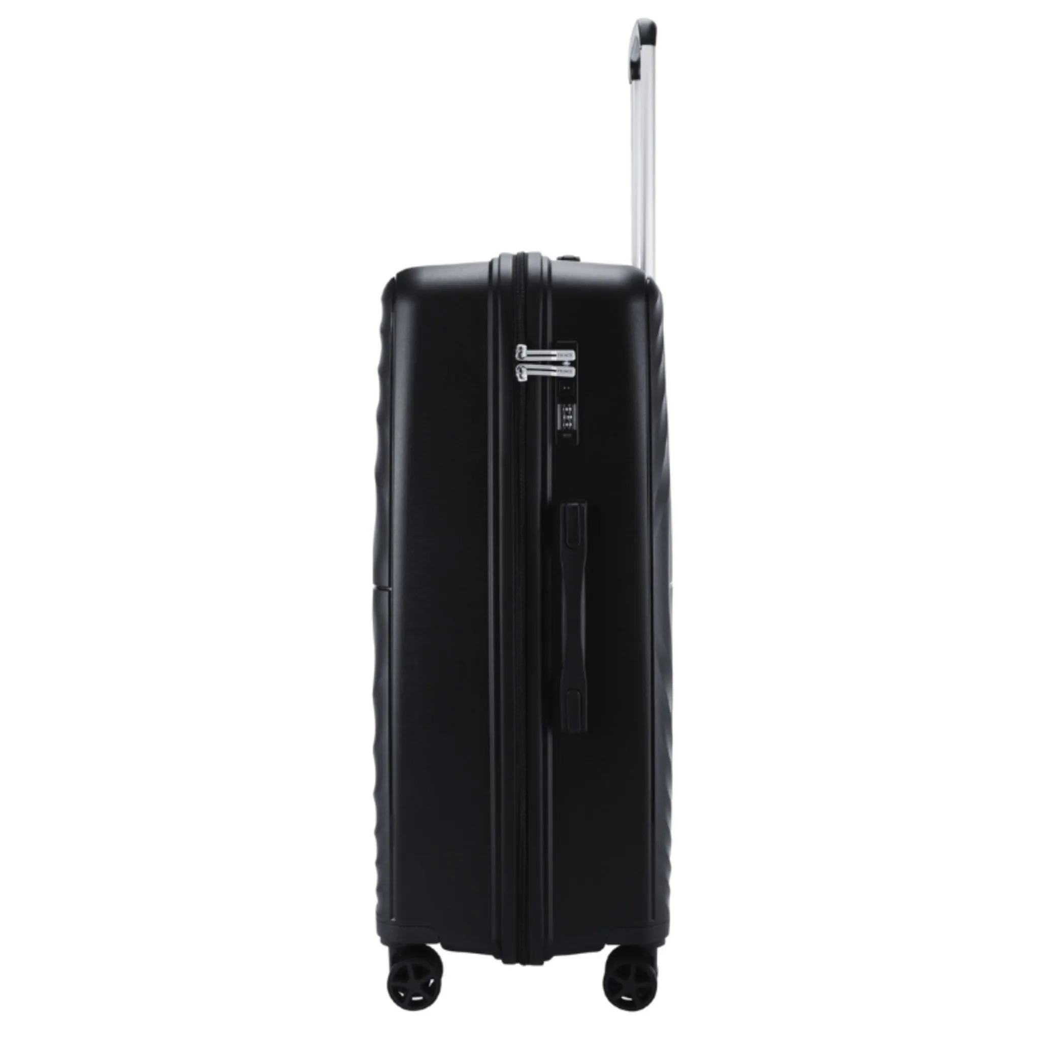 Prince Hardside Suitcase Set of 3-Black PR16709
