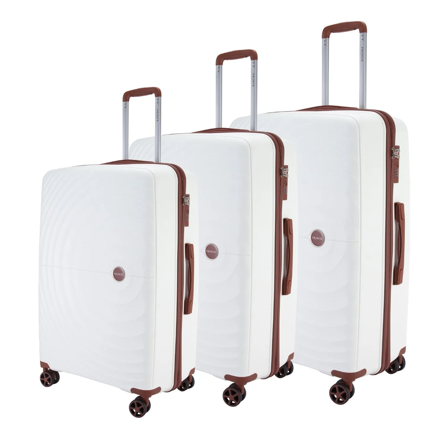 Prince Hardside Suitcase Set of 3-Black PR16709