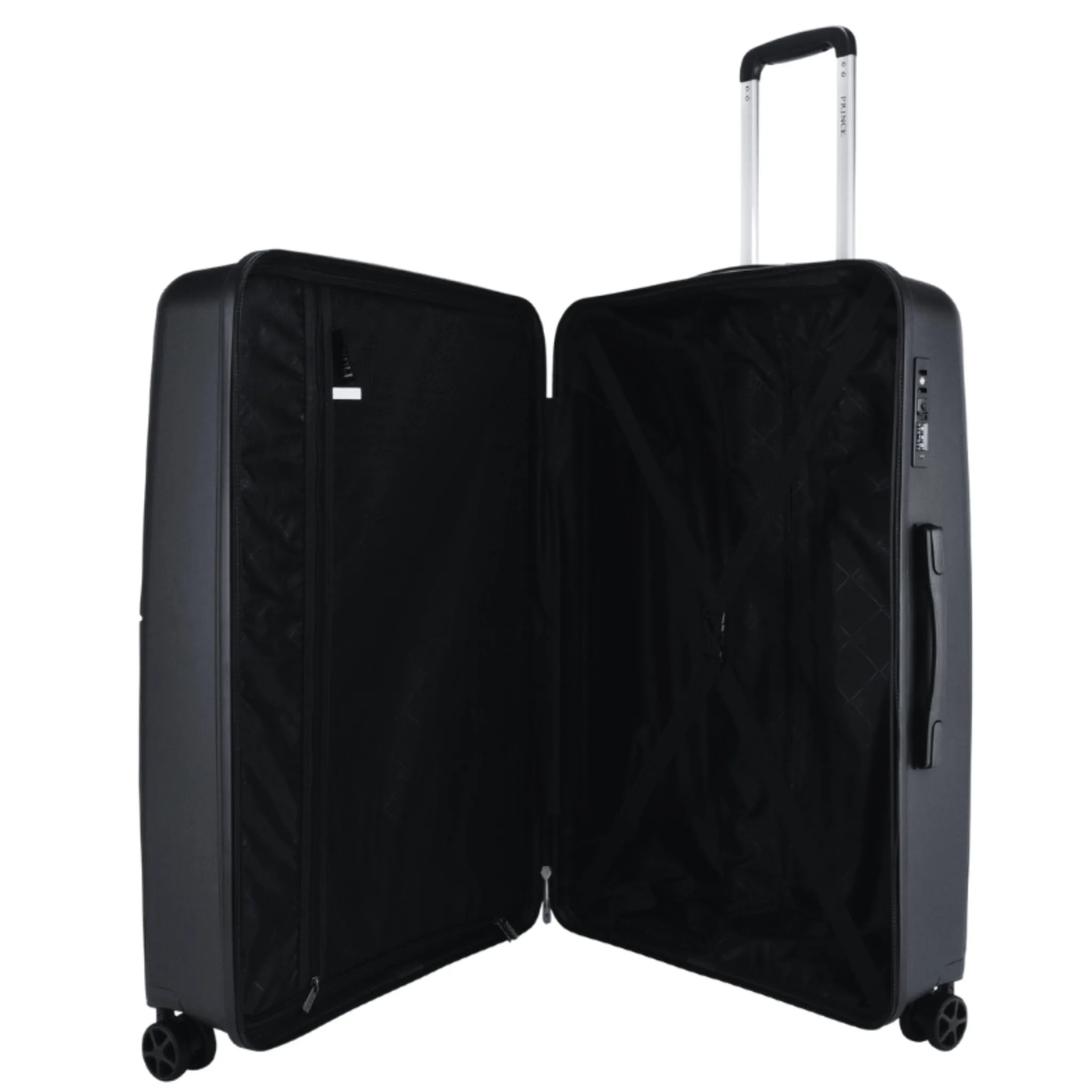 Prince Hardside Suitcase Set of 3-Black PR16709