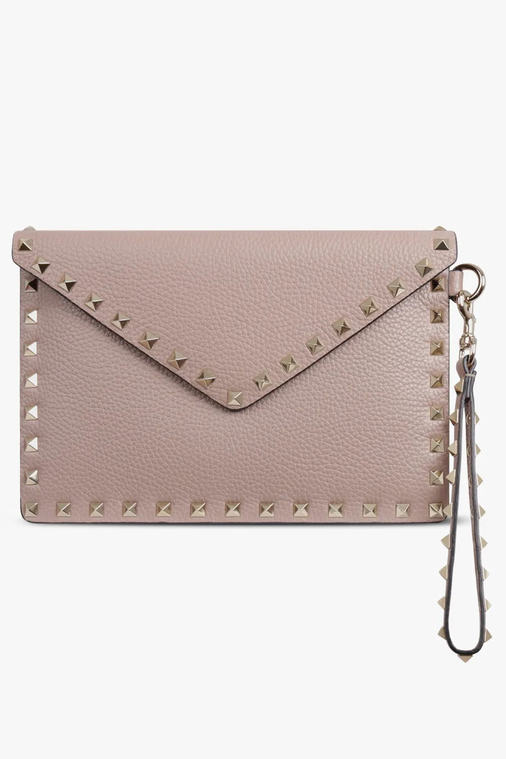 ROCKSTUD MEDIUM POUCH GRAINED | POUDRE