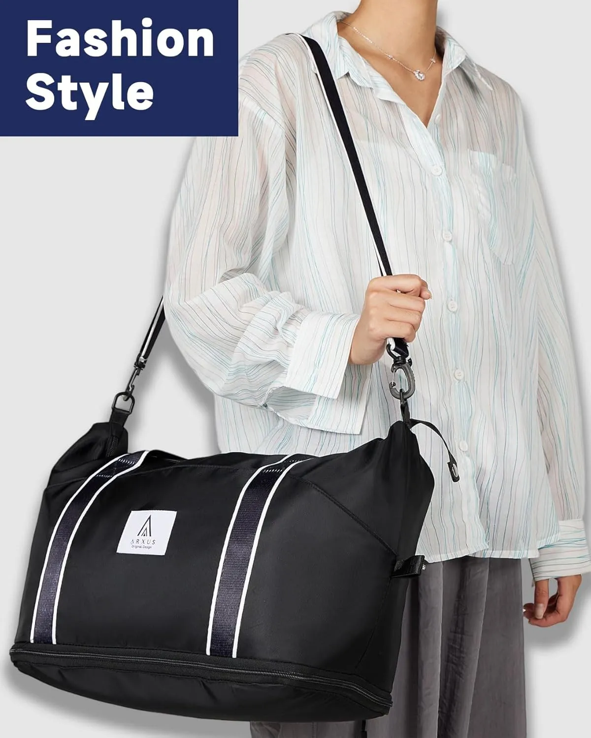 Rolling Duffle Bag with Detachable Wheels and Adjustable Shoulder Strap, Large Expandable Foldable Carry On Luggage Bag with Handle and Suitcase Sleeve, Weekender Bag for Travel Airplane 25L-55L