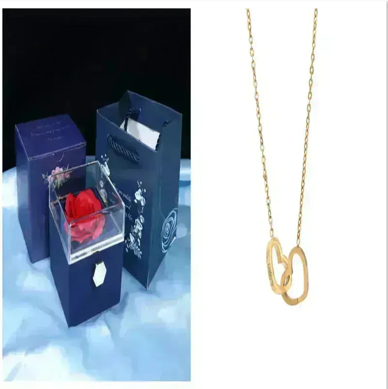 Rotating Soap Flower Rose Gift Box Creative Rotating Rose Jewelry Packaging Box Valentine's Day Gift For Women