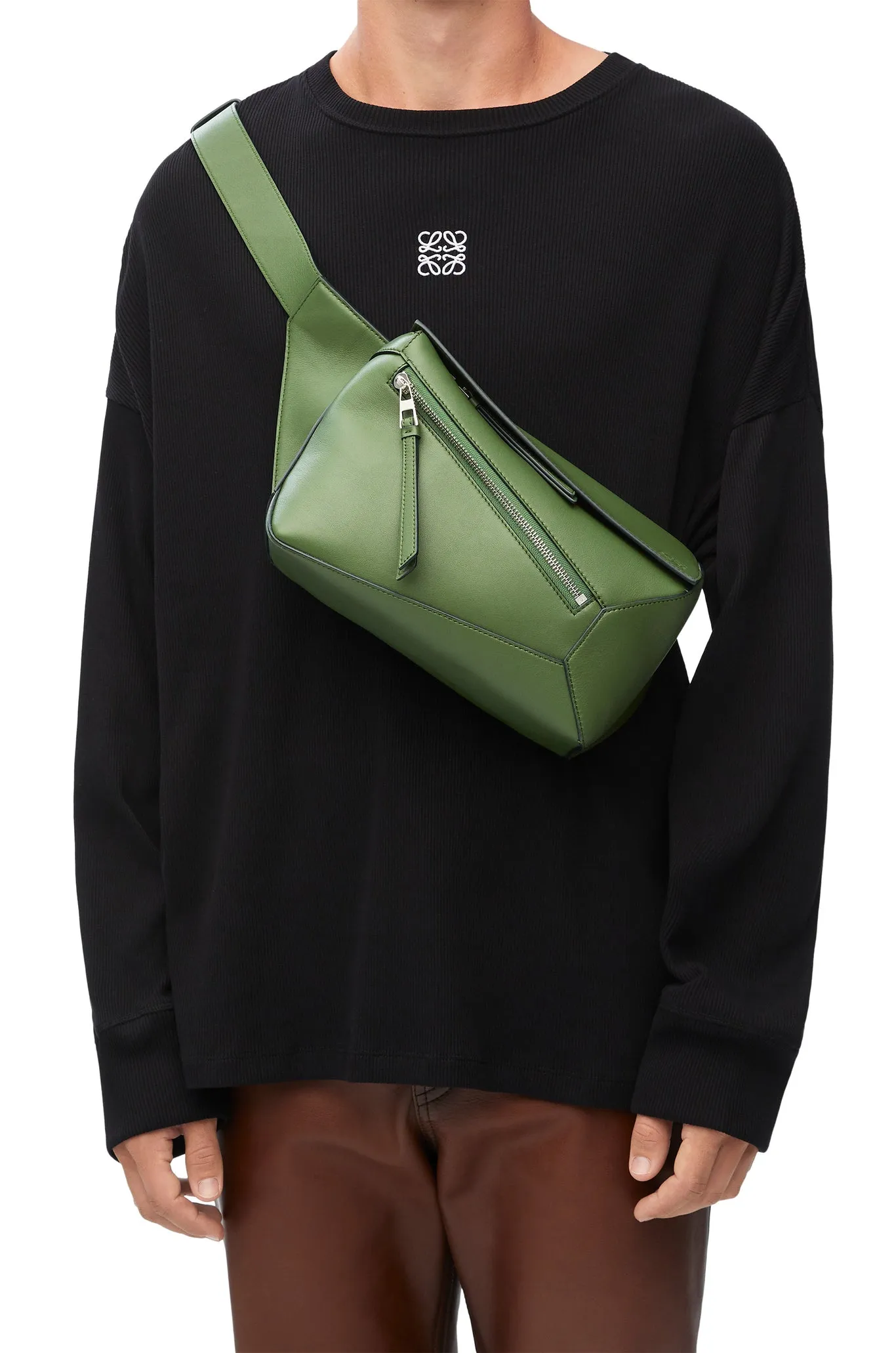 Small Puzzle Bumbag In Classic Calfskin