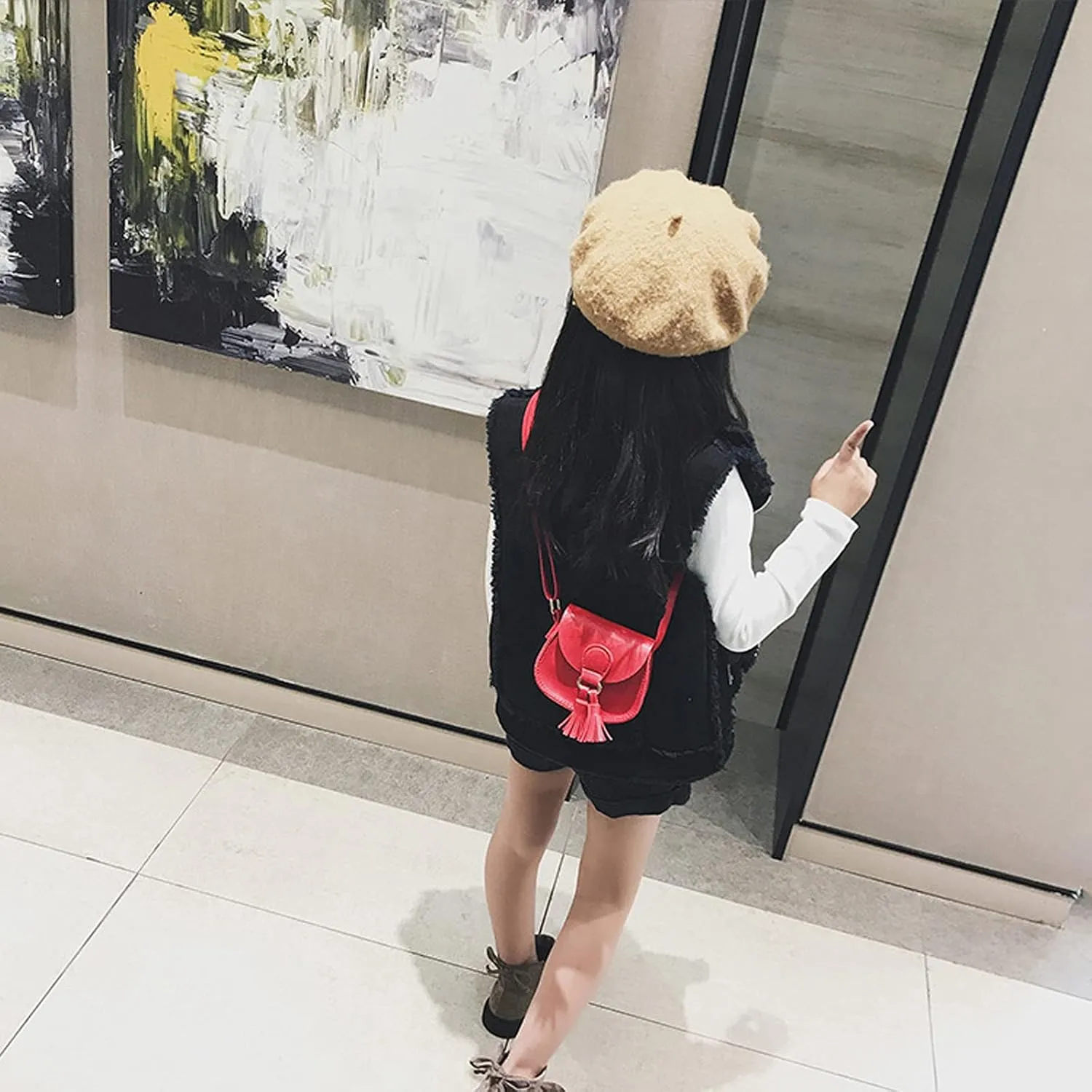SOTOGO Little Girls Purses Toddler Crossbody Purse Princess Purses Handbags Girl Wallets Mini Chain Crossbody Bags for Kids