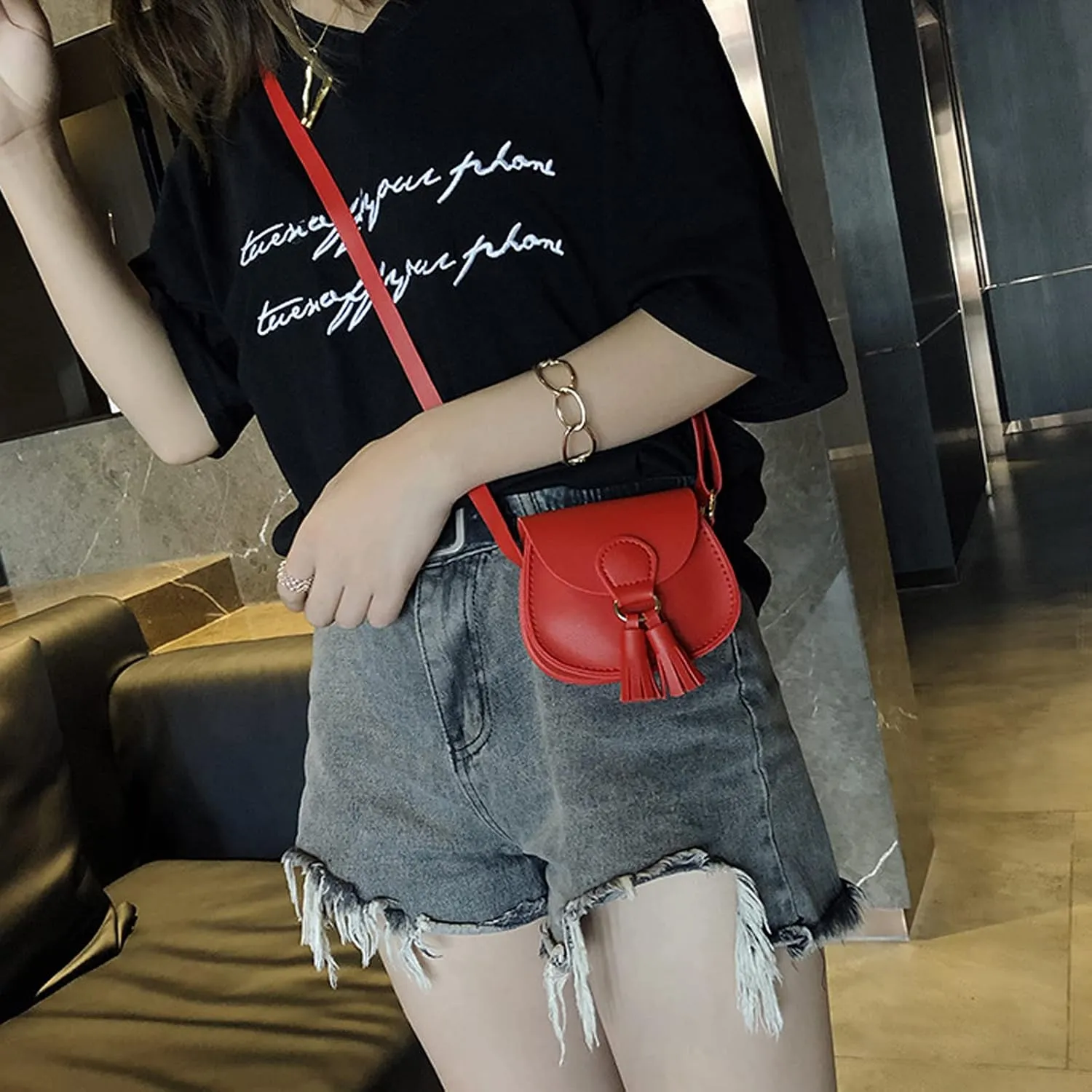 SOTOGO Little Girls Purses Toddler Crossbody Purse Princess Purses Handbags Girl Wallets Mini Chain Crossbody Bags for Kids