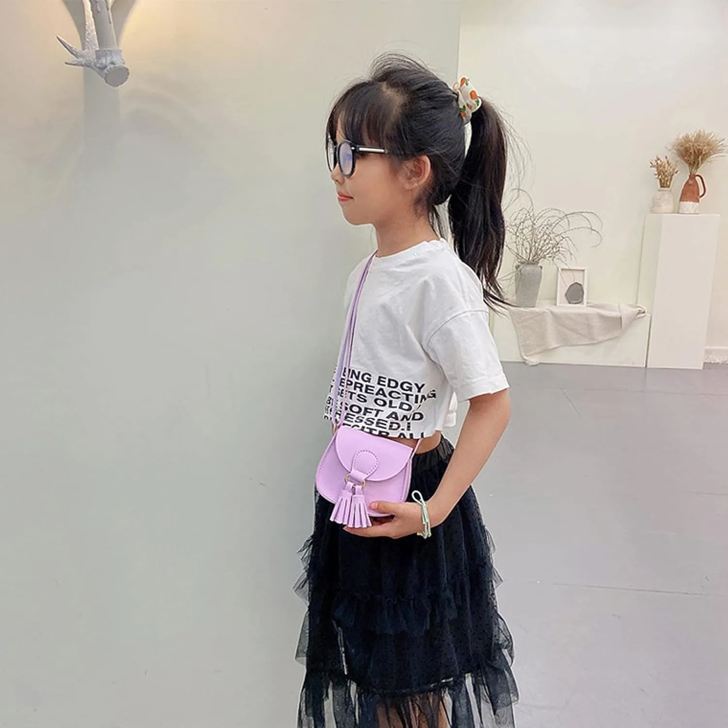 SOTOGO Little Girls Purses Toddler Crossbody Purse Princess Purses Handbags Girl Wallets Mini Chain Crossbody Bags for Kids
