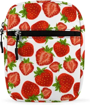 Strawberry Red Berry Crossbody Bag Small Shoulder Bag Waterproof, Lightweight And Convenient Strawberry Red Berry Crossbody Bag Small Shoulder Bag Waterproof, Lightweight And Convenient