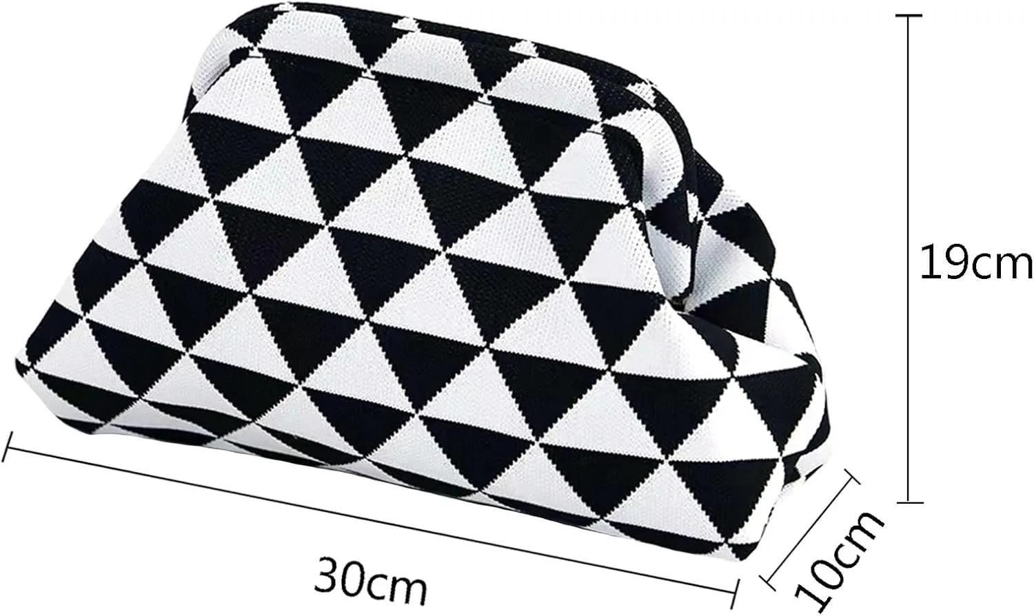 Summer Beach Dumpling Clutch Purses for Women,Woven Handbags Dumpling Clutch Ruched Cloud Purse Casual Colorblock Bag