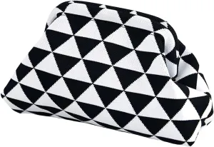 Summer Beach Dumpling Clutch Purses for Women,Woven Handbags Dumpling Clutch Ruched Cloud Purse Casual Colorblock Bag Summer Beach Dumpling Clutch Purses for Women,Woven Handbags Dumpling Clutch Ruched Cloud Purse Casual Colorblock Bag