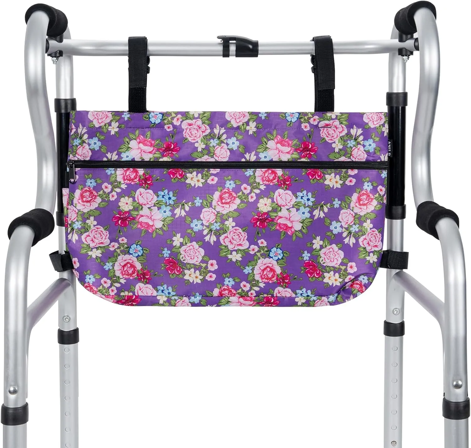 Walker Duffle Bag, Equipped with soft cooling compartment, Multiple pockets and Hand Free for Walkers, roller walkers, wheelchairs, and scooters