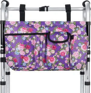 Walker Duffle Bag, Equipped with soft cooling compartment, Multiple pockets and Hand Free for Walkers, roller walkers, wheelchairs, and scooters