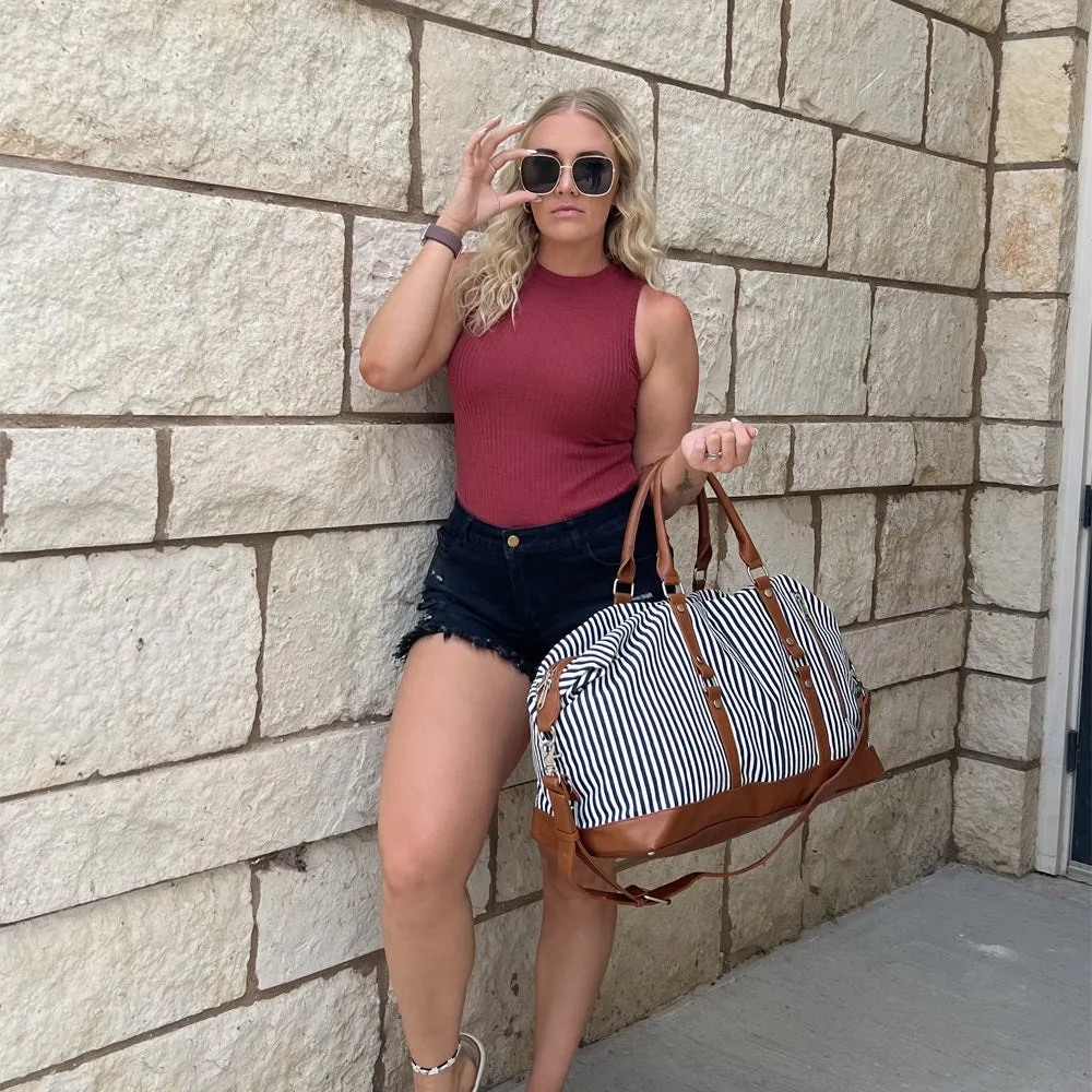 Weekend Duffle Bag Canvas Travel Bag