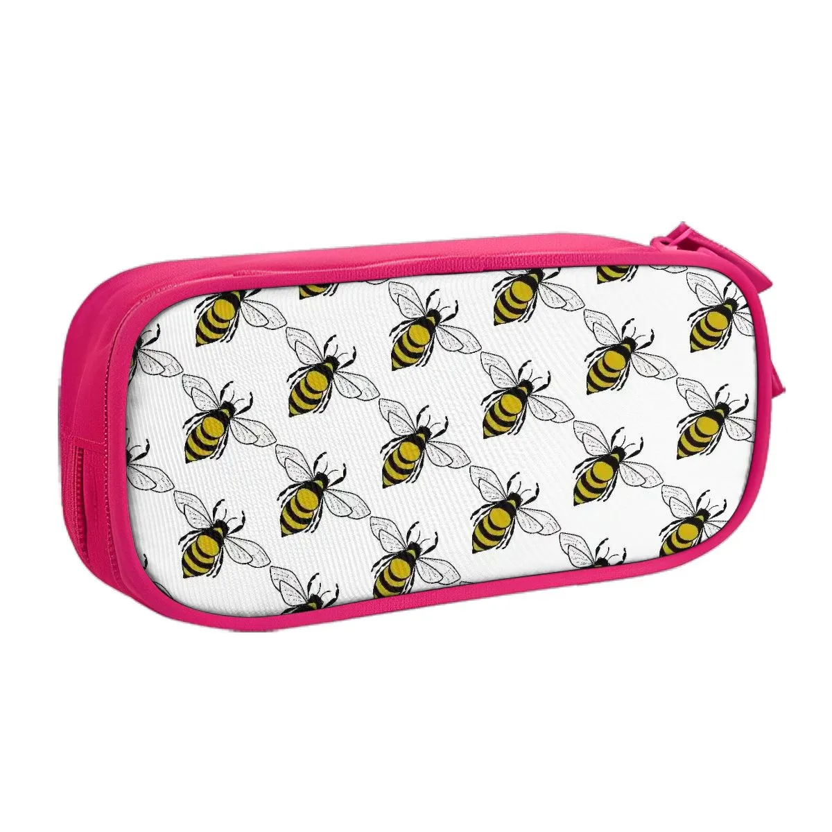 Zippered Pencil Pouch (21x5x10.5cm, 3 colours) Honeybee 3